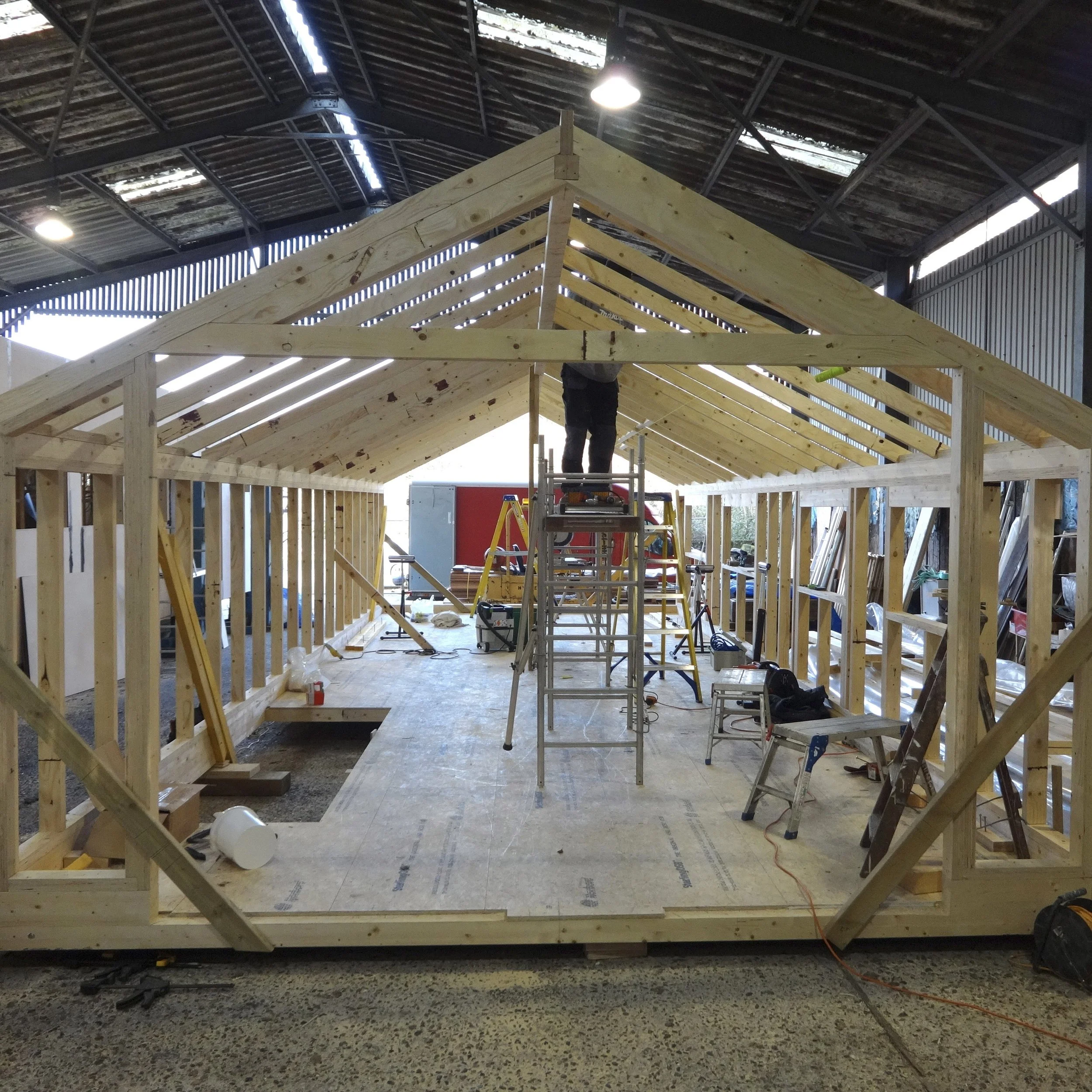 Double Pitched Roof Under Construction.JPG