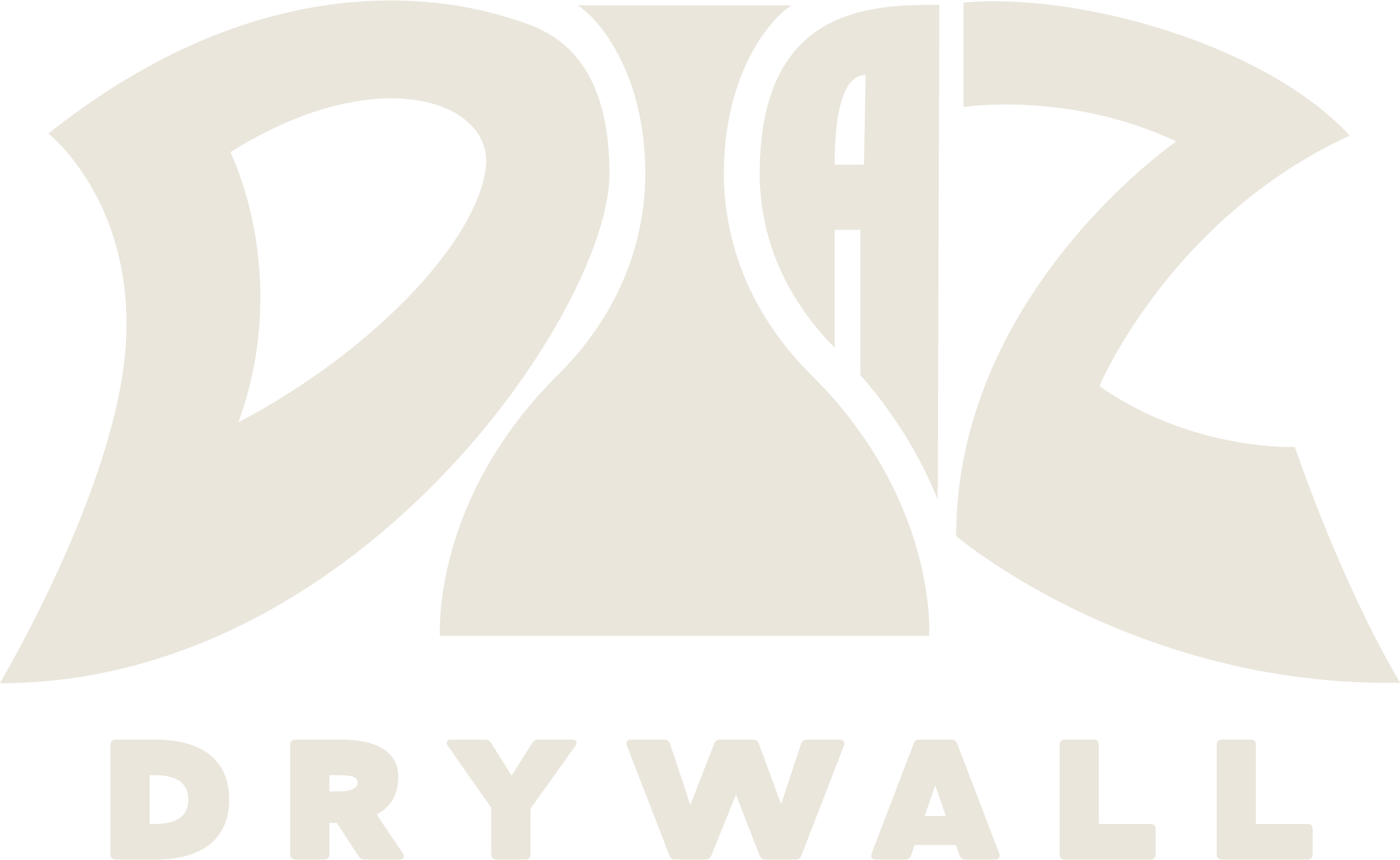 Diaz Drywall logo in cream
