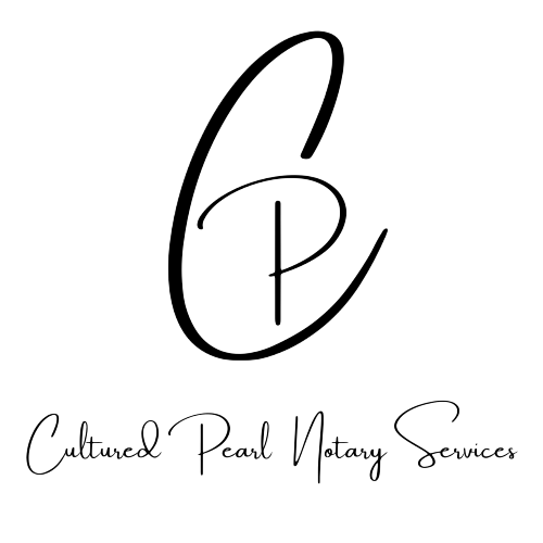 Cultured Pearl Notary Services logo