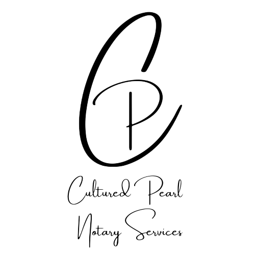 Cultured Pearl Notary Services logo