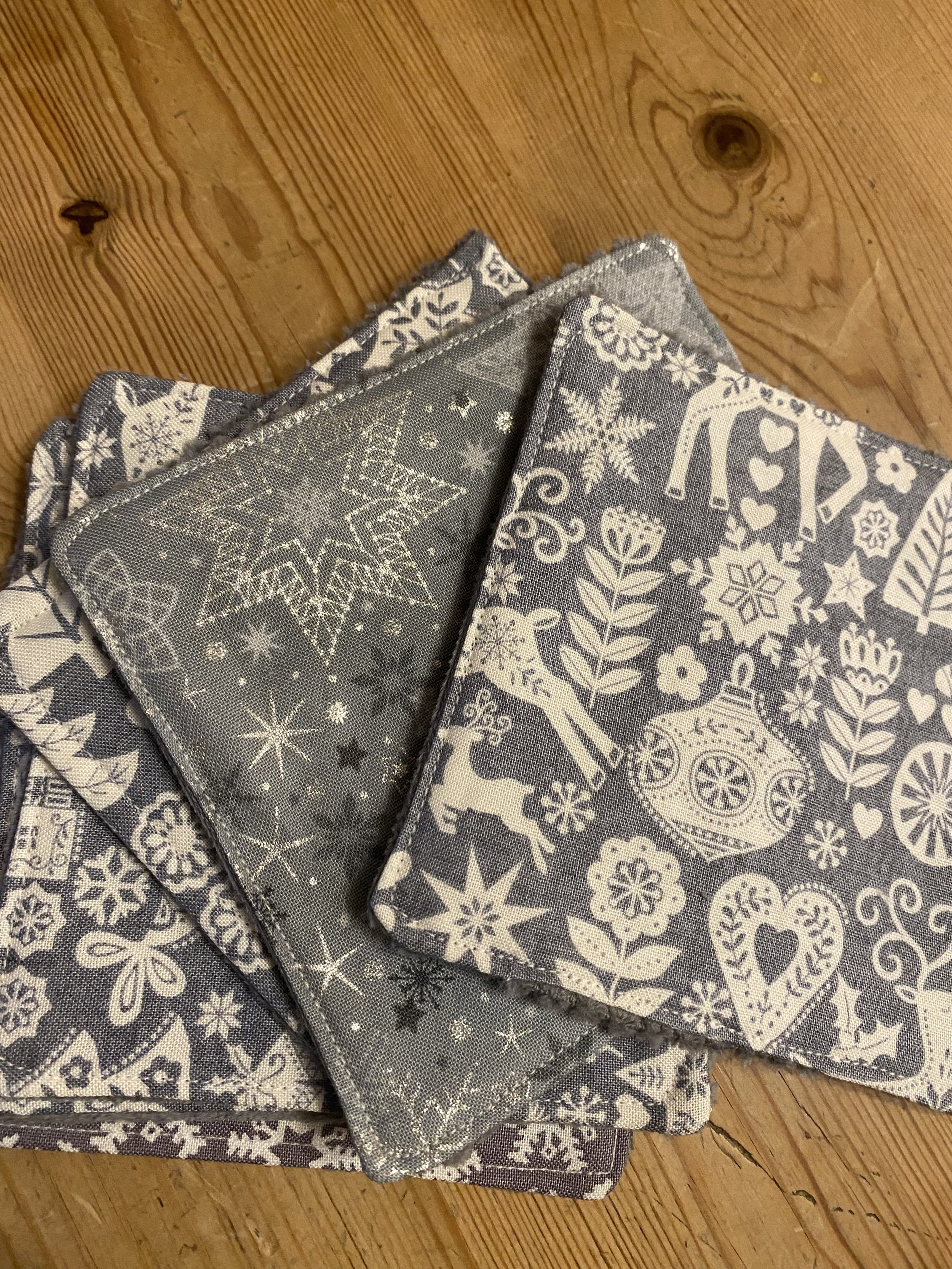 Christmas fabric coaster x 1