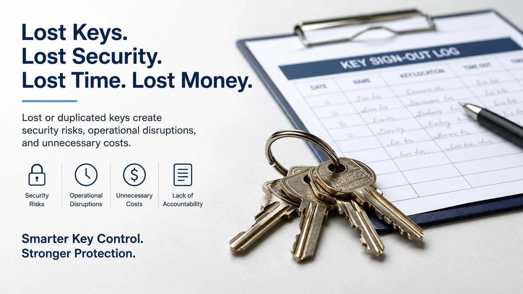 Lost Keys. Lost Security. Lost Time. Lost Money