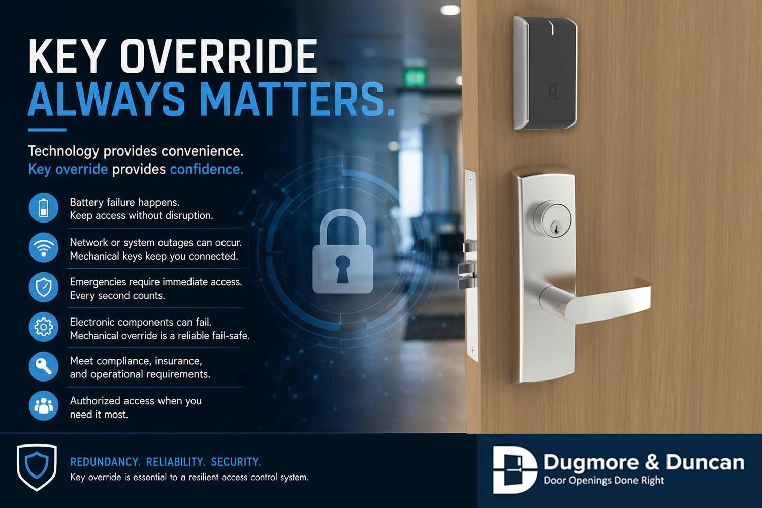 Why Key Override Still Matters in Modern Electronic Access Control Systems