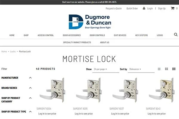 door hardware supply ecommerce access control, door closers, exit devices, and more