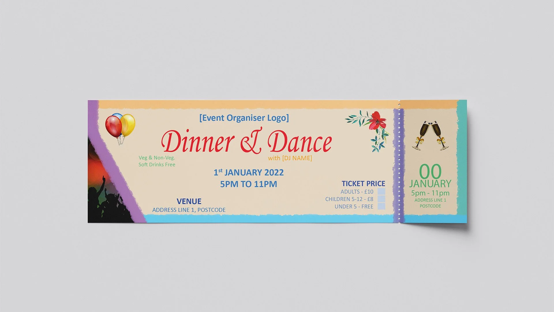 Events Ticket Design 3