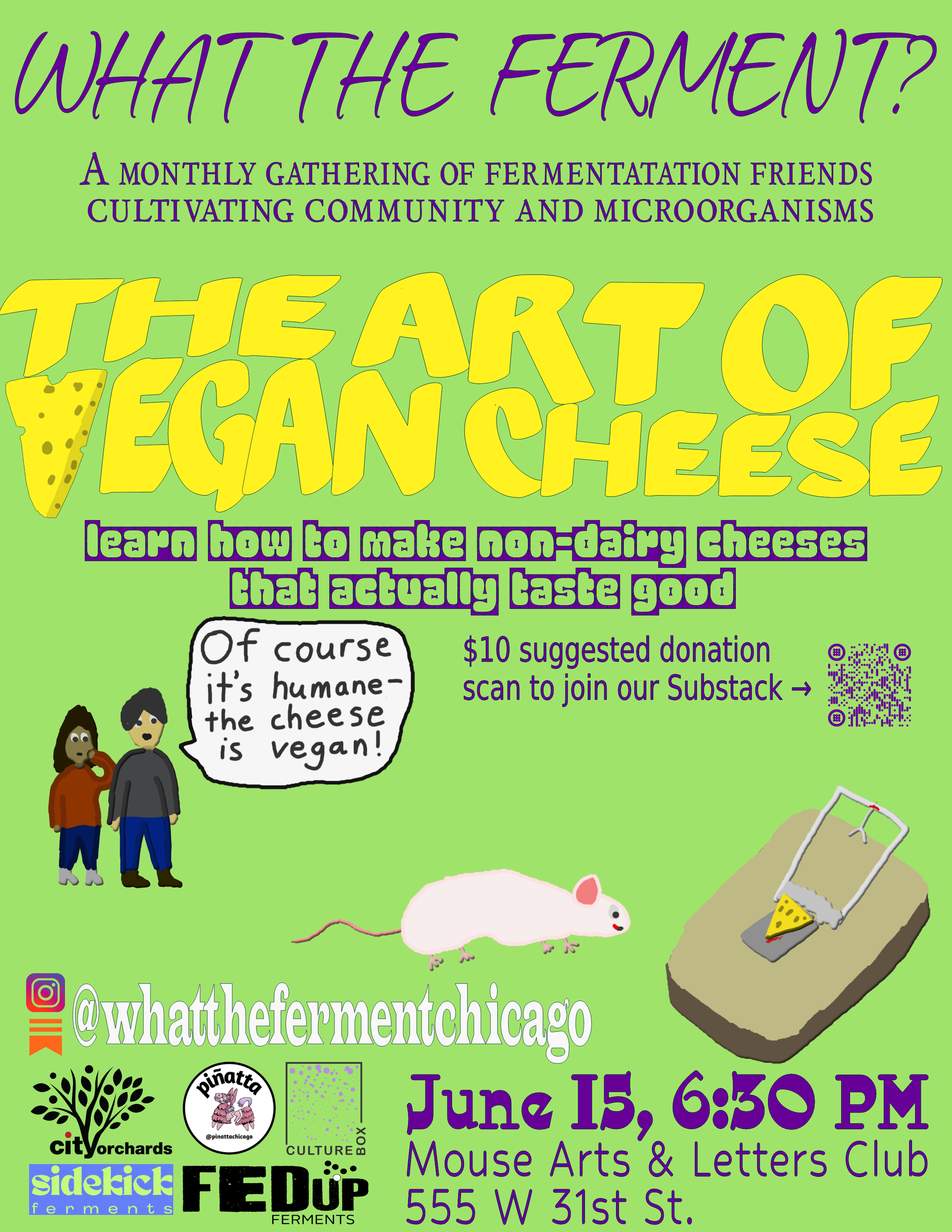 What the Ferment? Vegan Cheese Workshop
