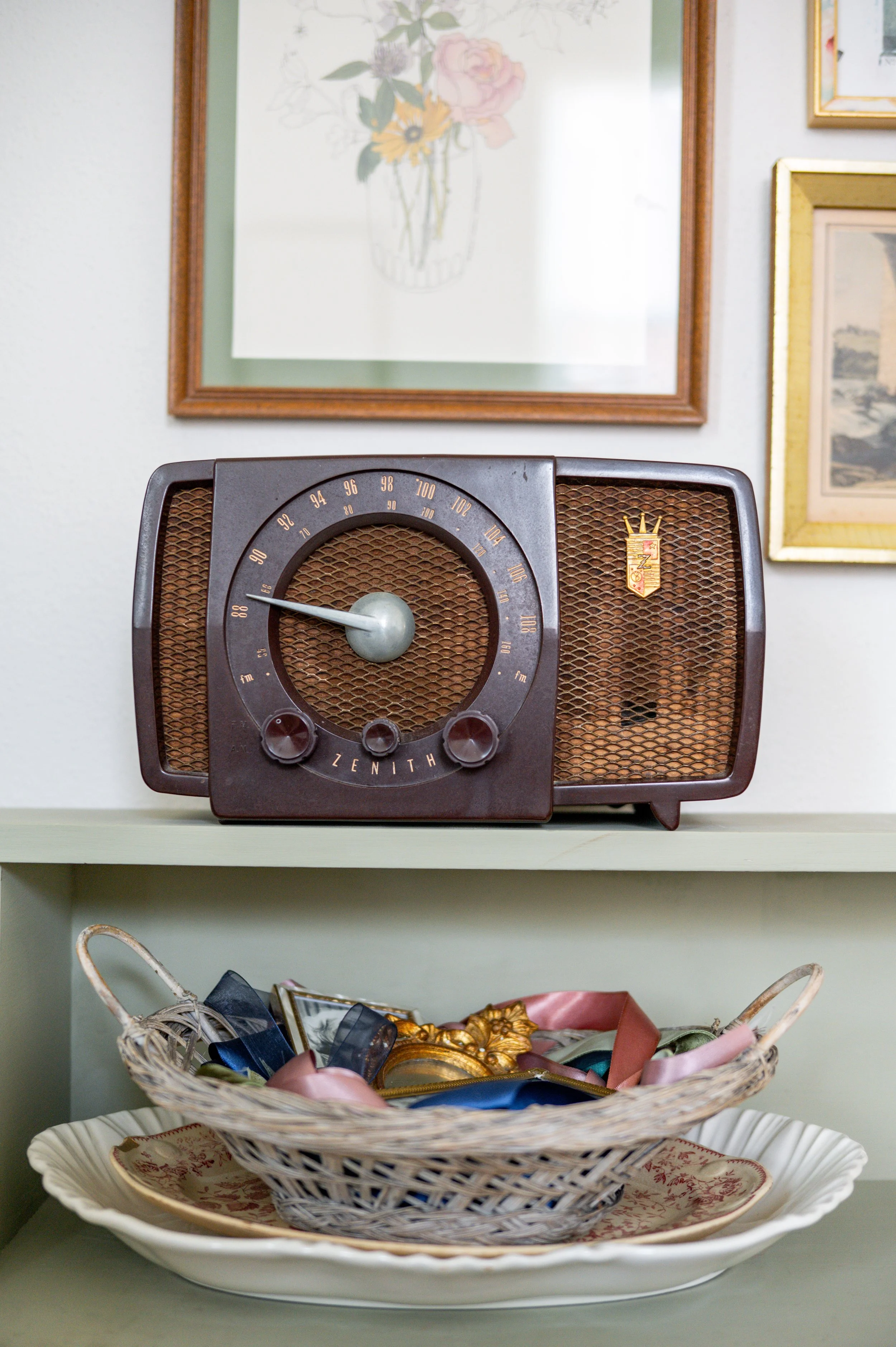 The radio was my very first thrift purchase, from a dilapidated shop beside a gas station on route 29 between Lovingston and Lynchburg, Va, when I was on a visit home from college.