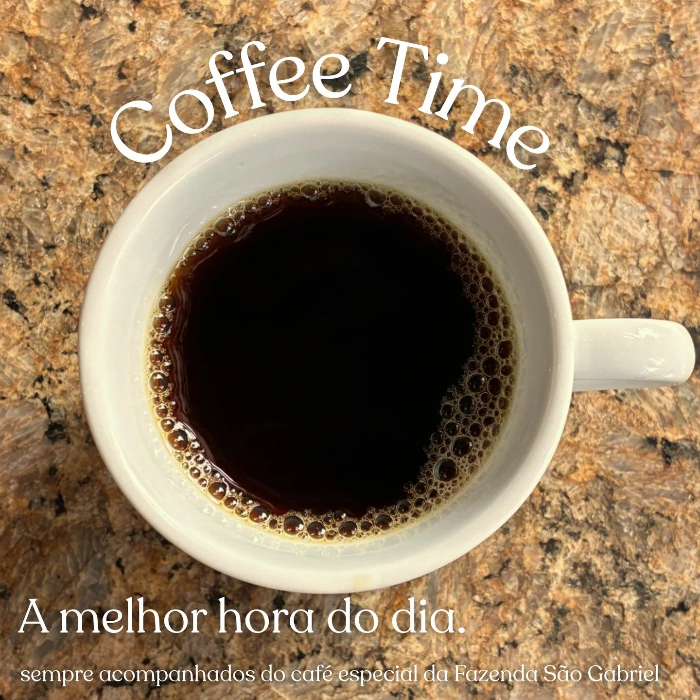 Hora do caf&eacute;. Sem pressa, como deve ser.