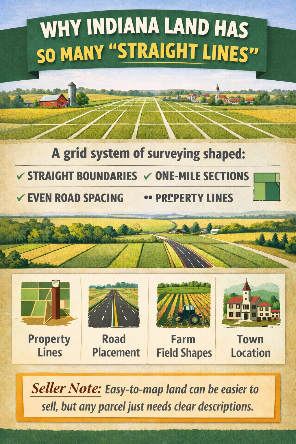 Why Indiana Land Has So Many “Straight Lines”