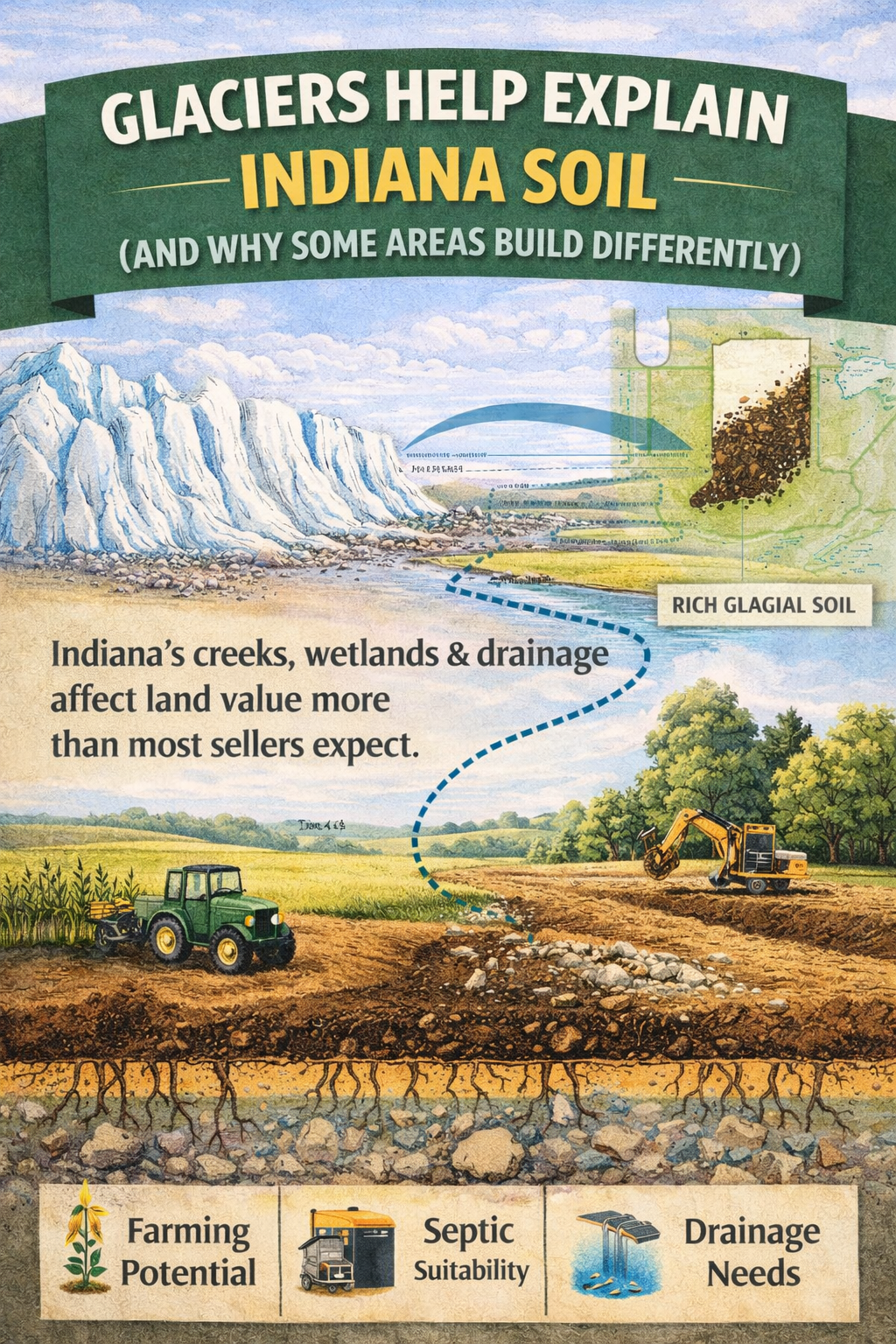 Glaciers Help Explain Indiana Soil (And Why Some Areas Build Differently)