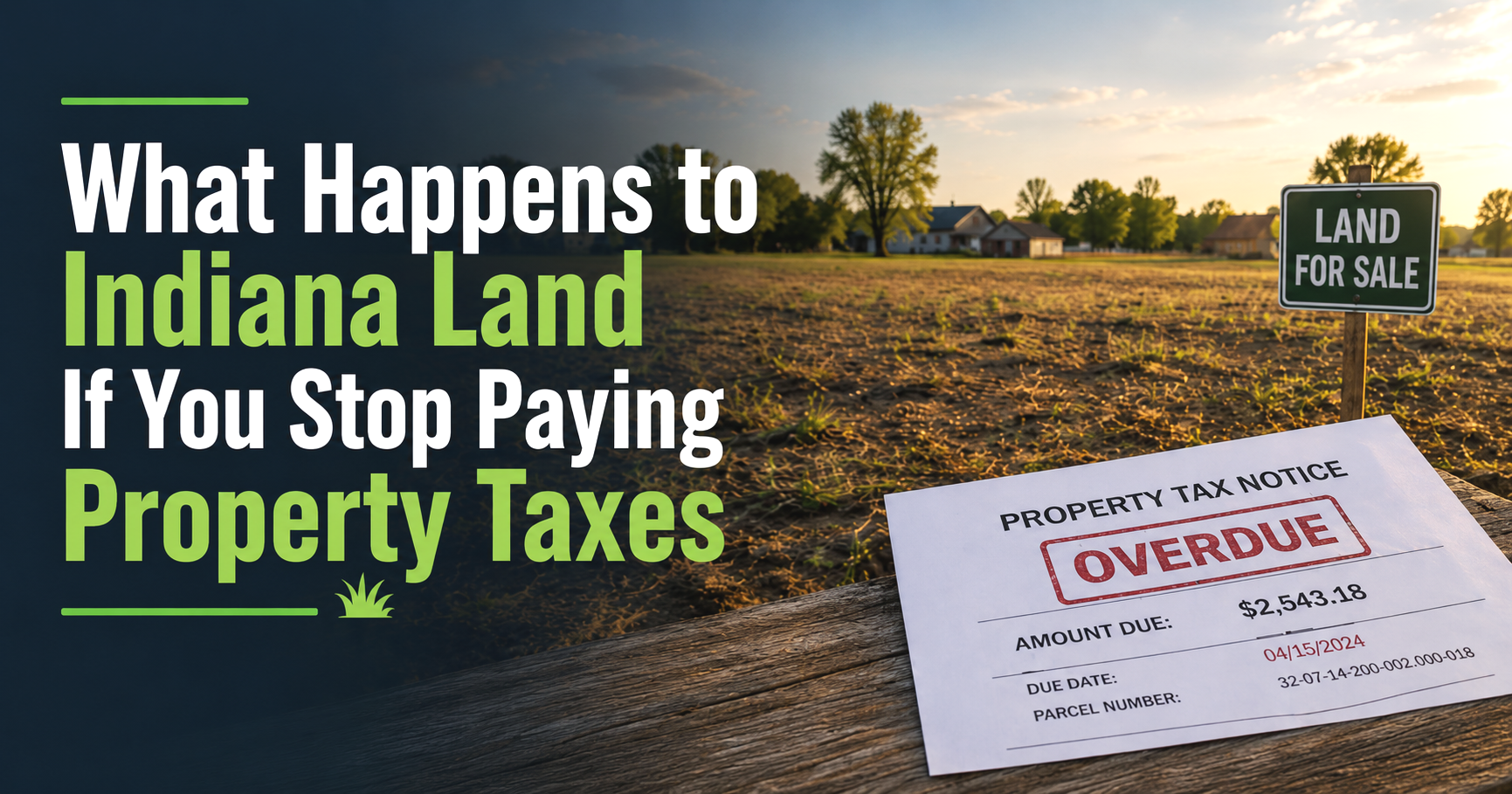 What Happens to Indiana Land If You Stop Paying Property Taxes