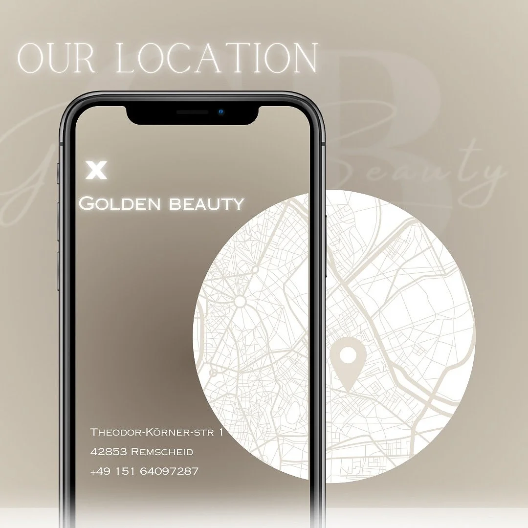 the journey begins 🤍
welcome to goldenbeauty where beauty meets soul.
📍Theodor-K&ouml;rner-Str. 1, Remscheid