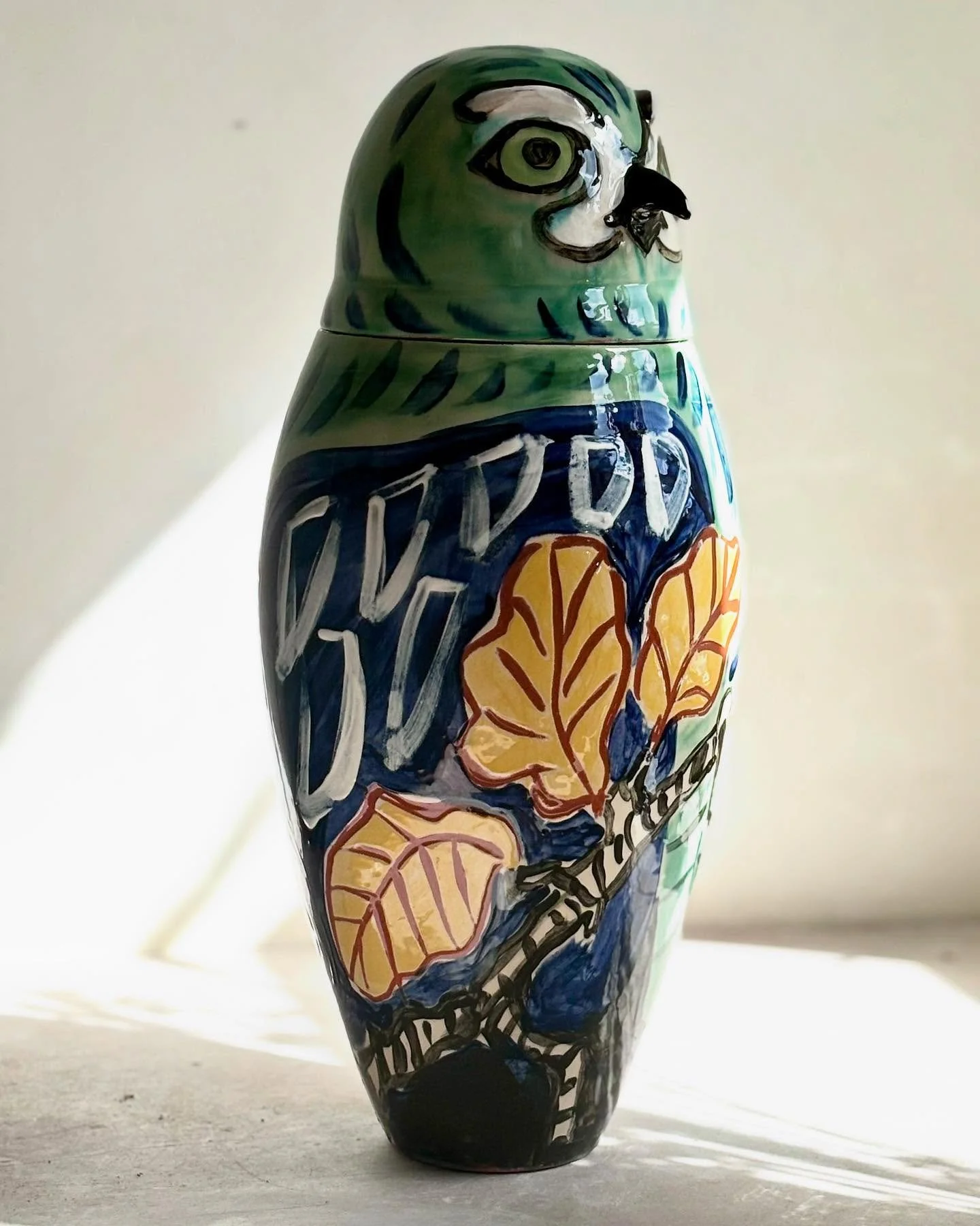 Ugle i skoven #ugle #ceramics #ceramicart #lert&oslash;j #clayart #owl #ugle #keramikfugl #natur