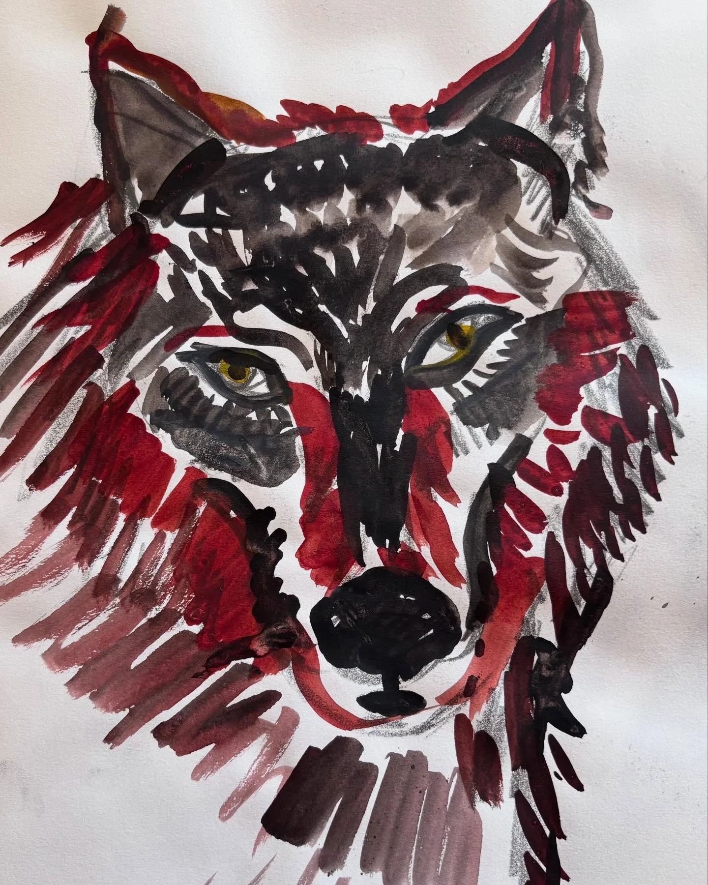 Ulvetime #ulve #mytologie #vildnatur #skitse