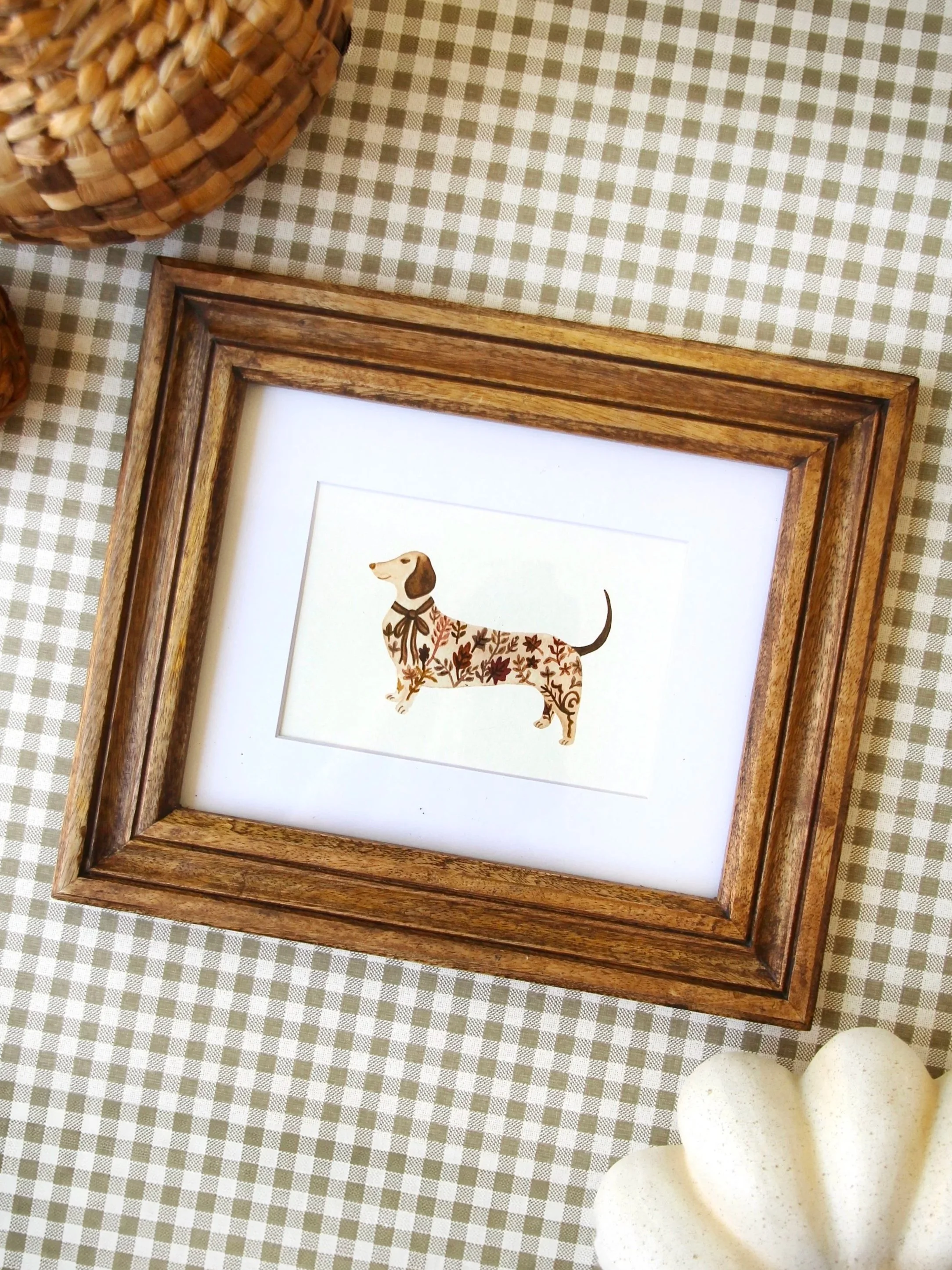 "Harvest Dachshund" Print