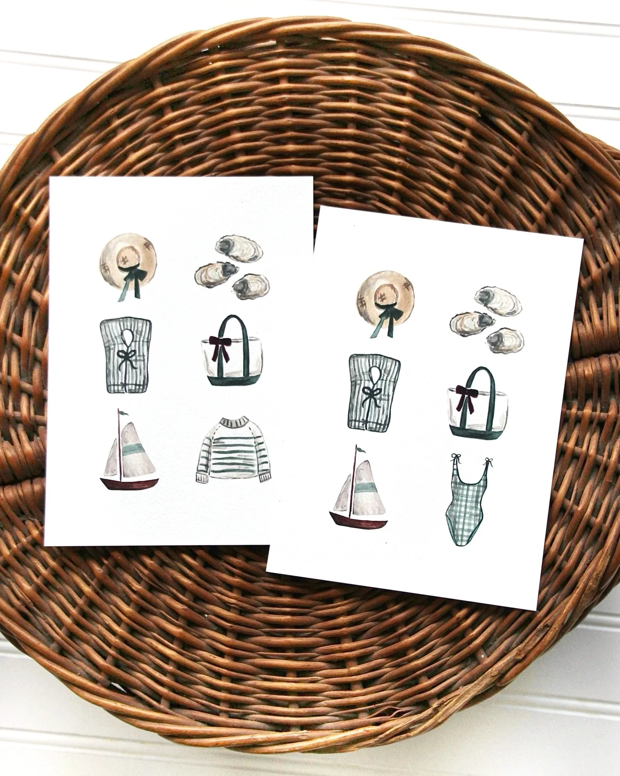 "Coastal Keepsakes" Print