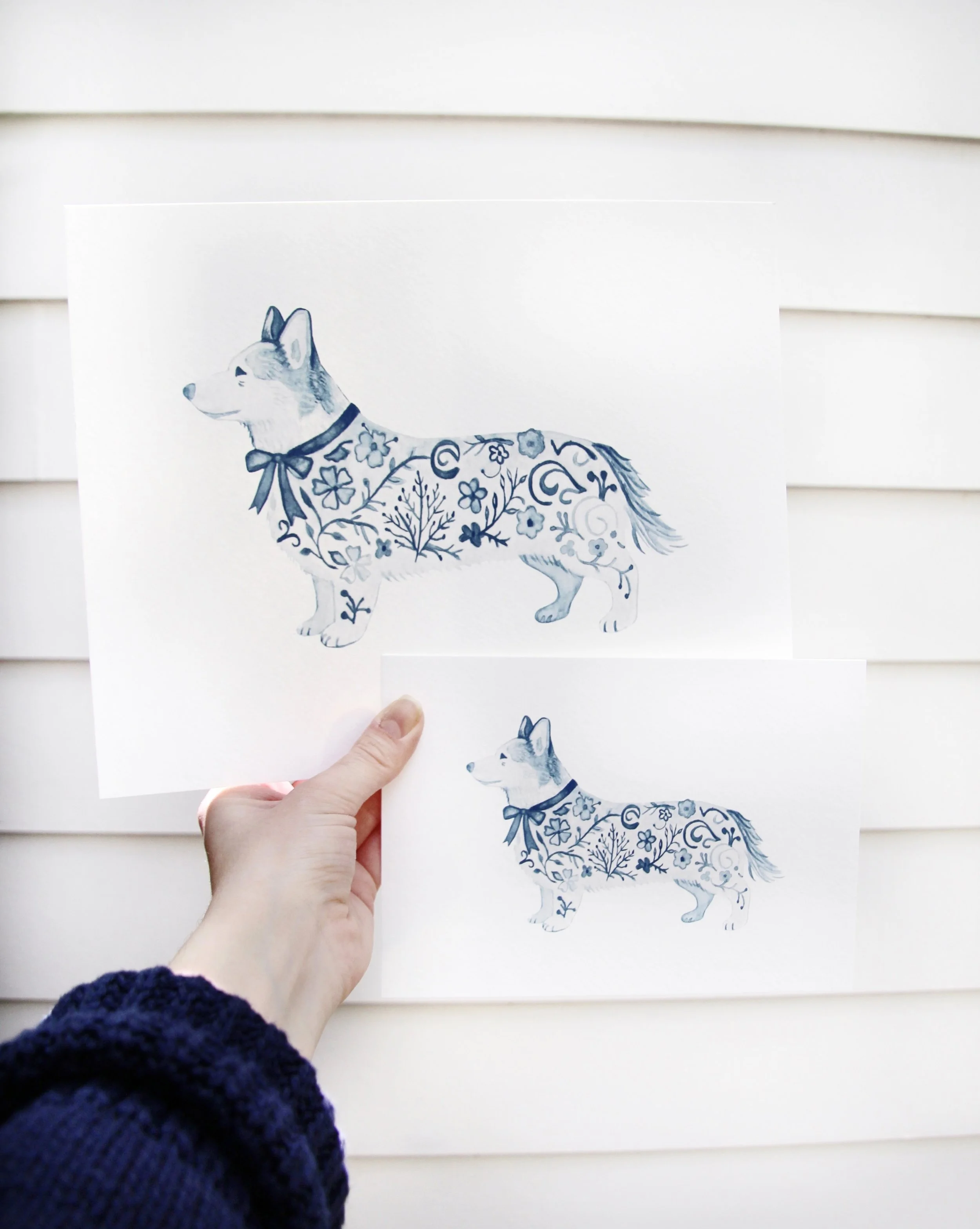 “Porcelain Corgi ” Print