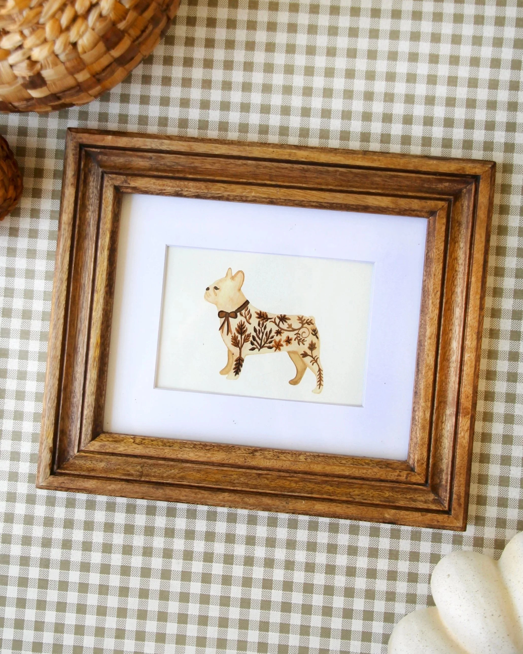 "Harvest French Bulldog" Print