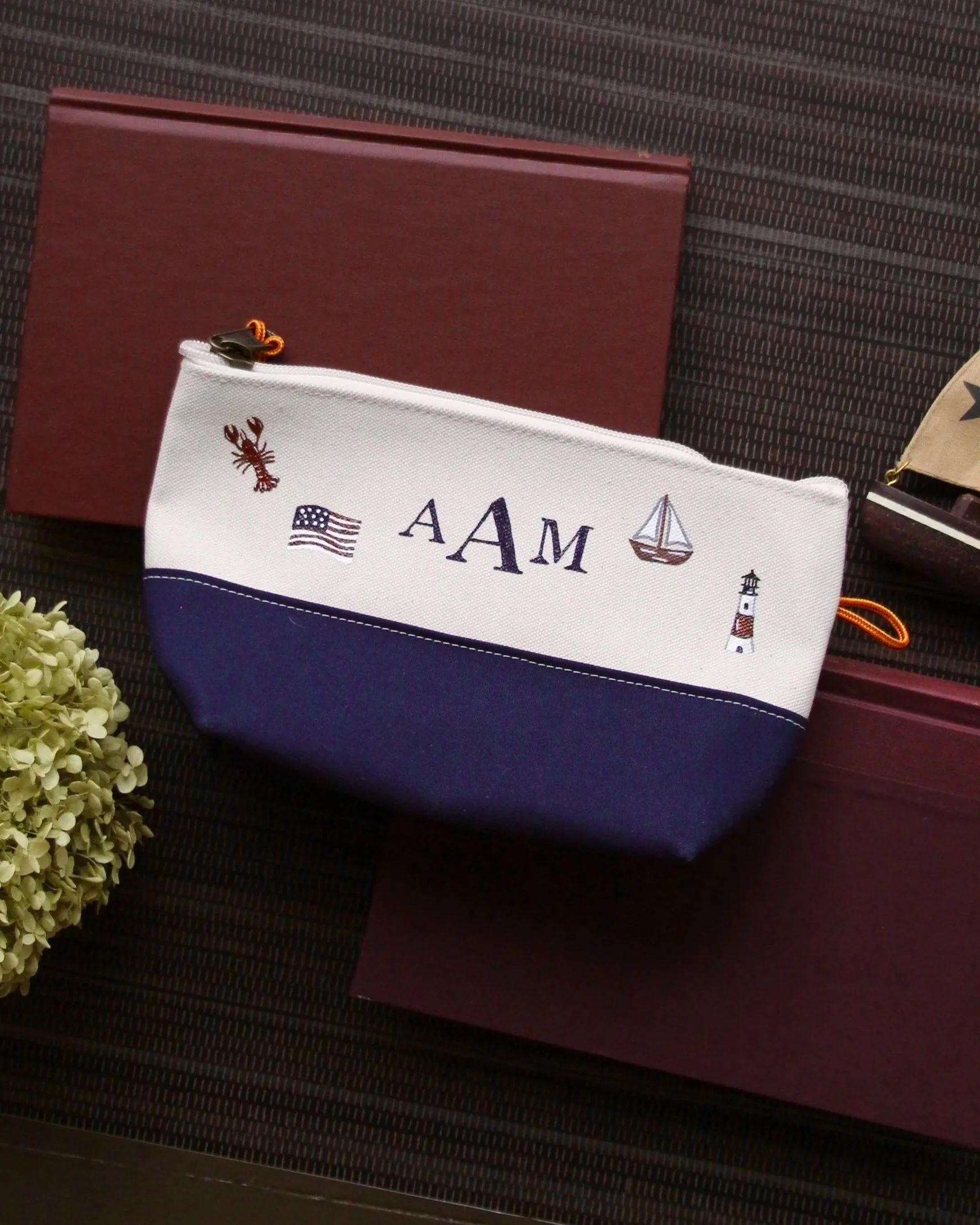 Coastal Icon Monogram Pouch