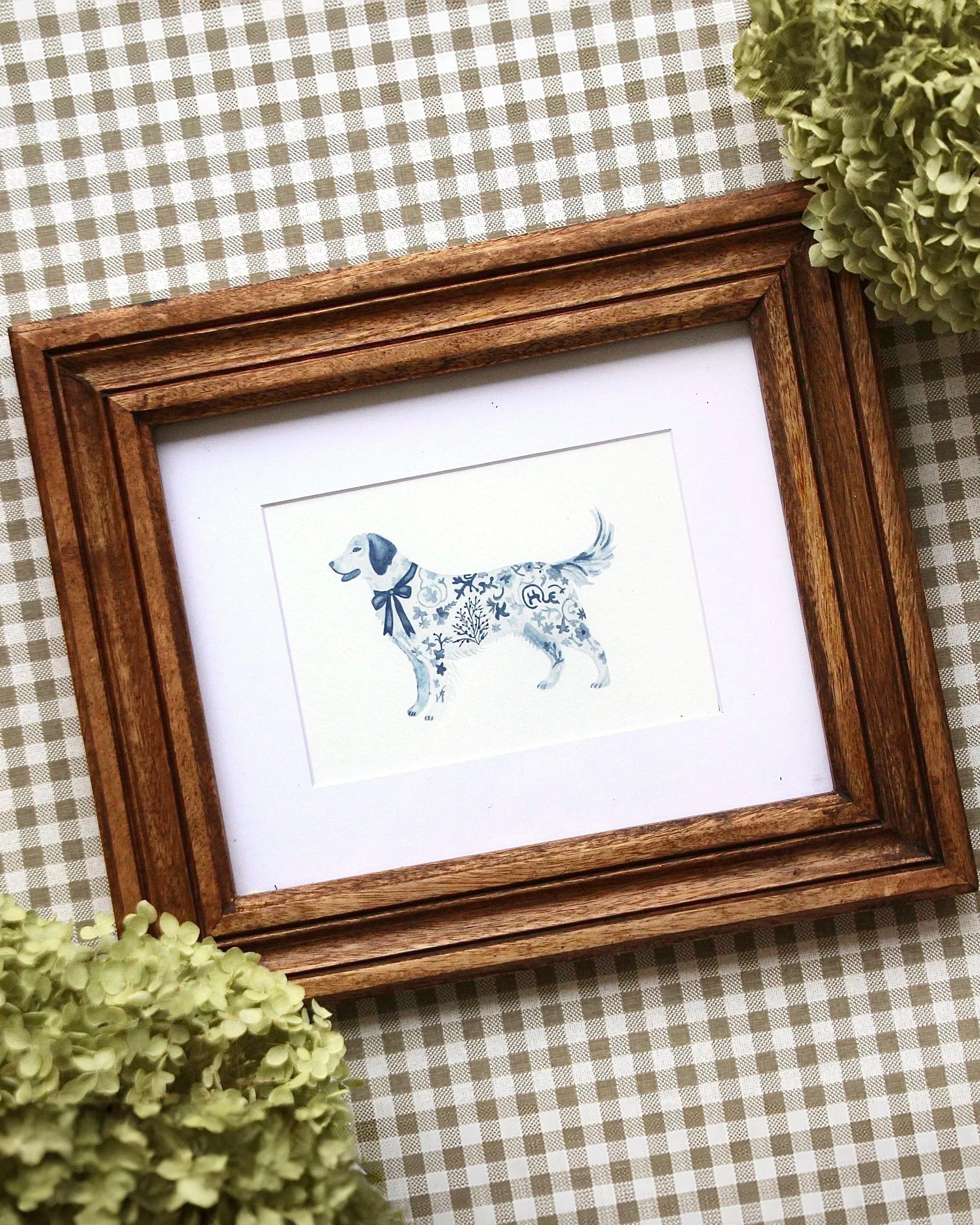 “Porcelain Golden Retriever” Print