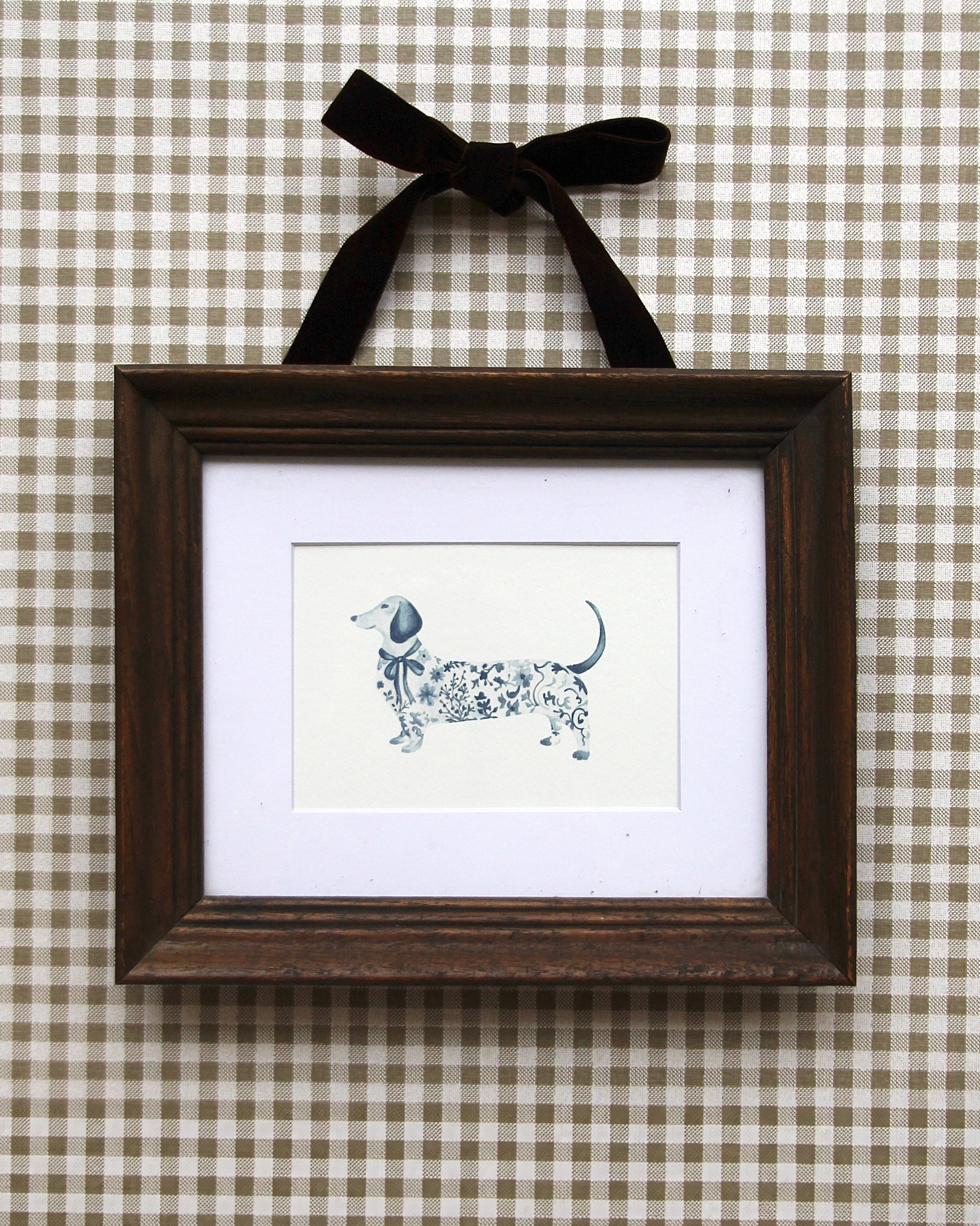 "Porcelain Dachshund" Print