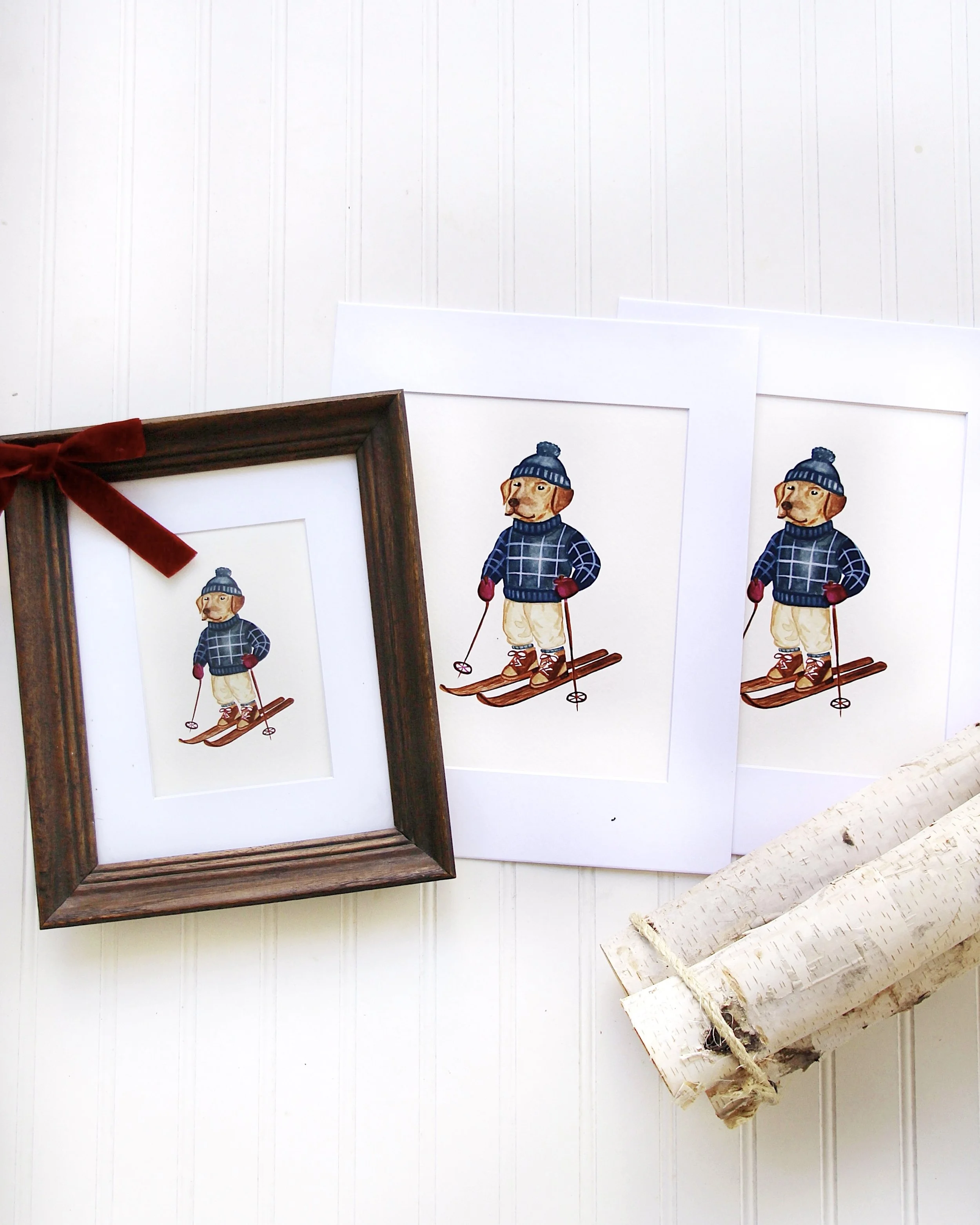 "Ski-In, Ski-Out Lab" Print