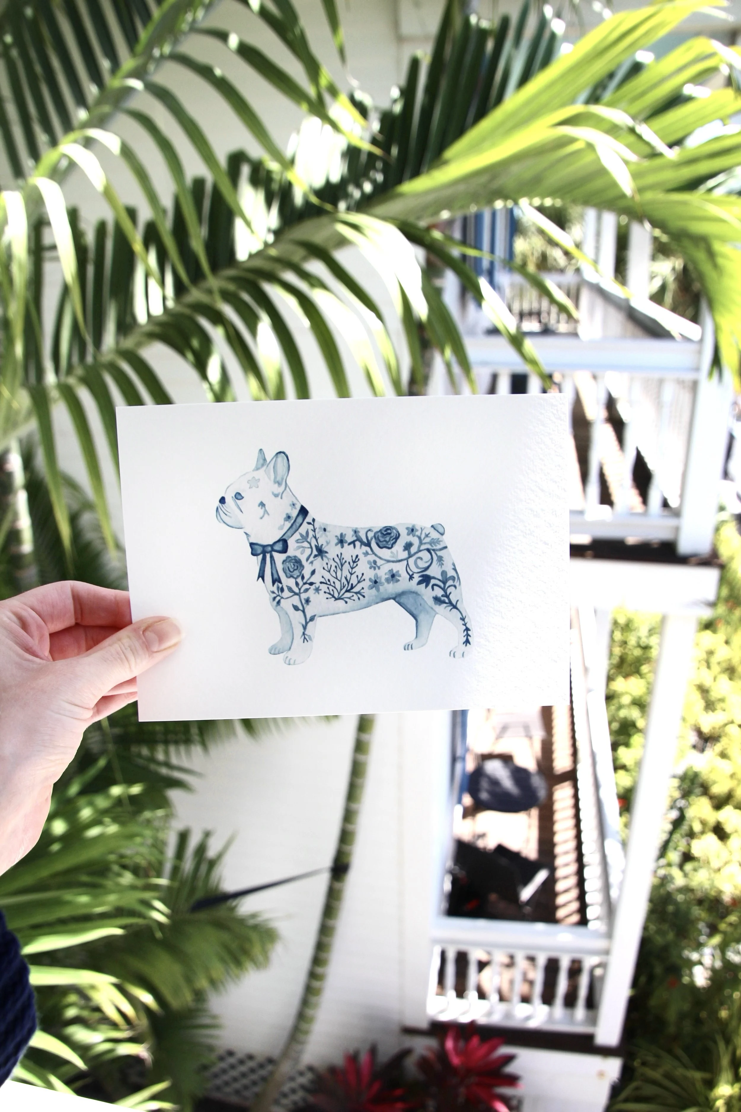 “Porcelain French Bulldog ” Print