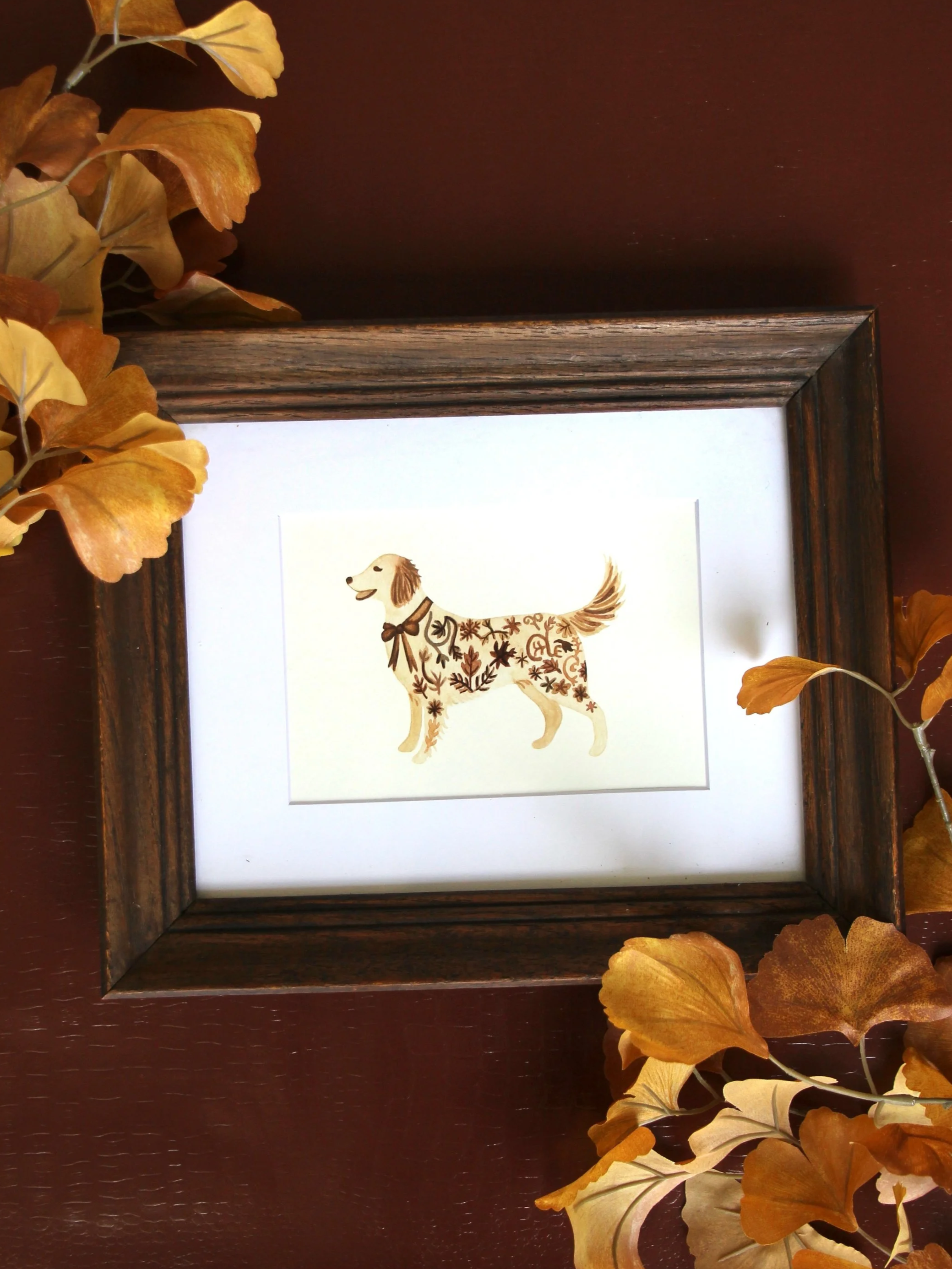 "Harvest Golden Retriever" Print