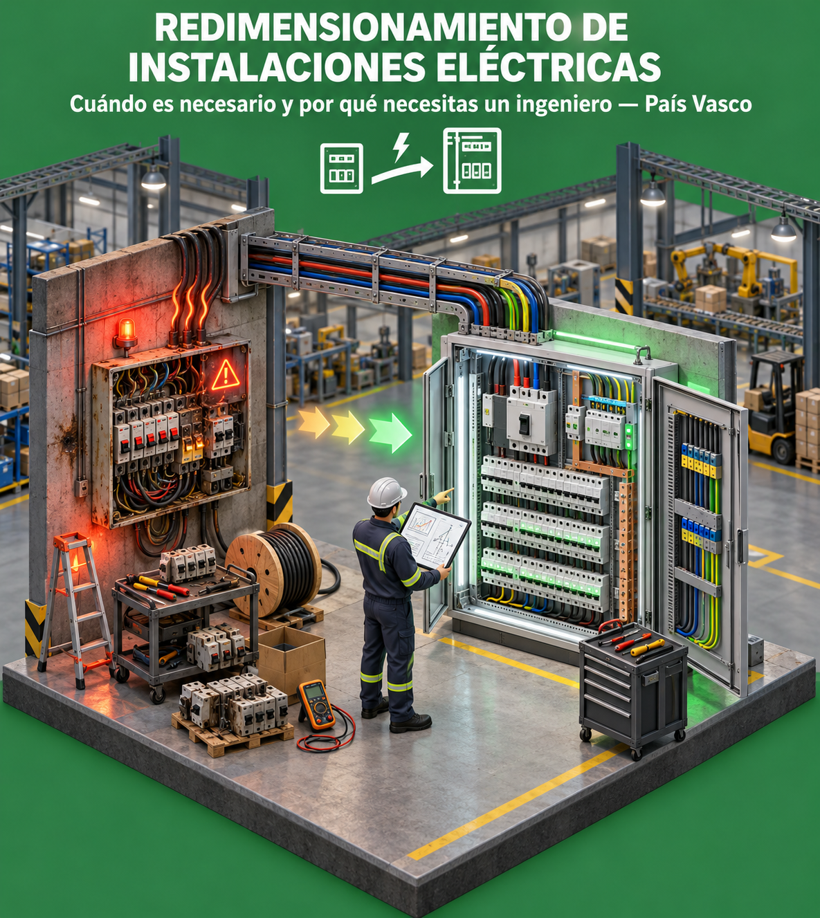 Redimensionamiento de instalaciones eléctricas: cuando es necesario, que documentación requiere y por que no debes hacerlo sin un ingeniero.