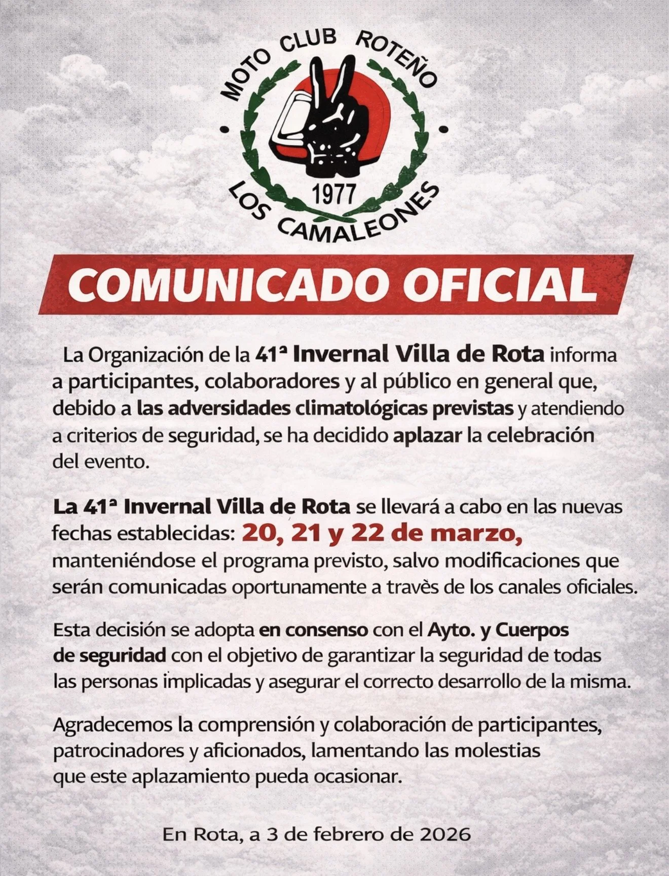 41st Winter Motorcycle Meeting - Villa de Rota