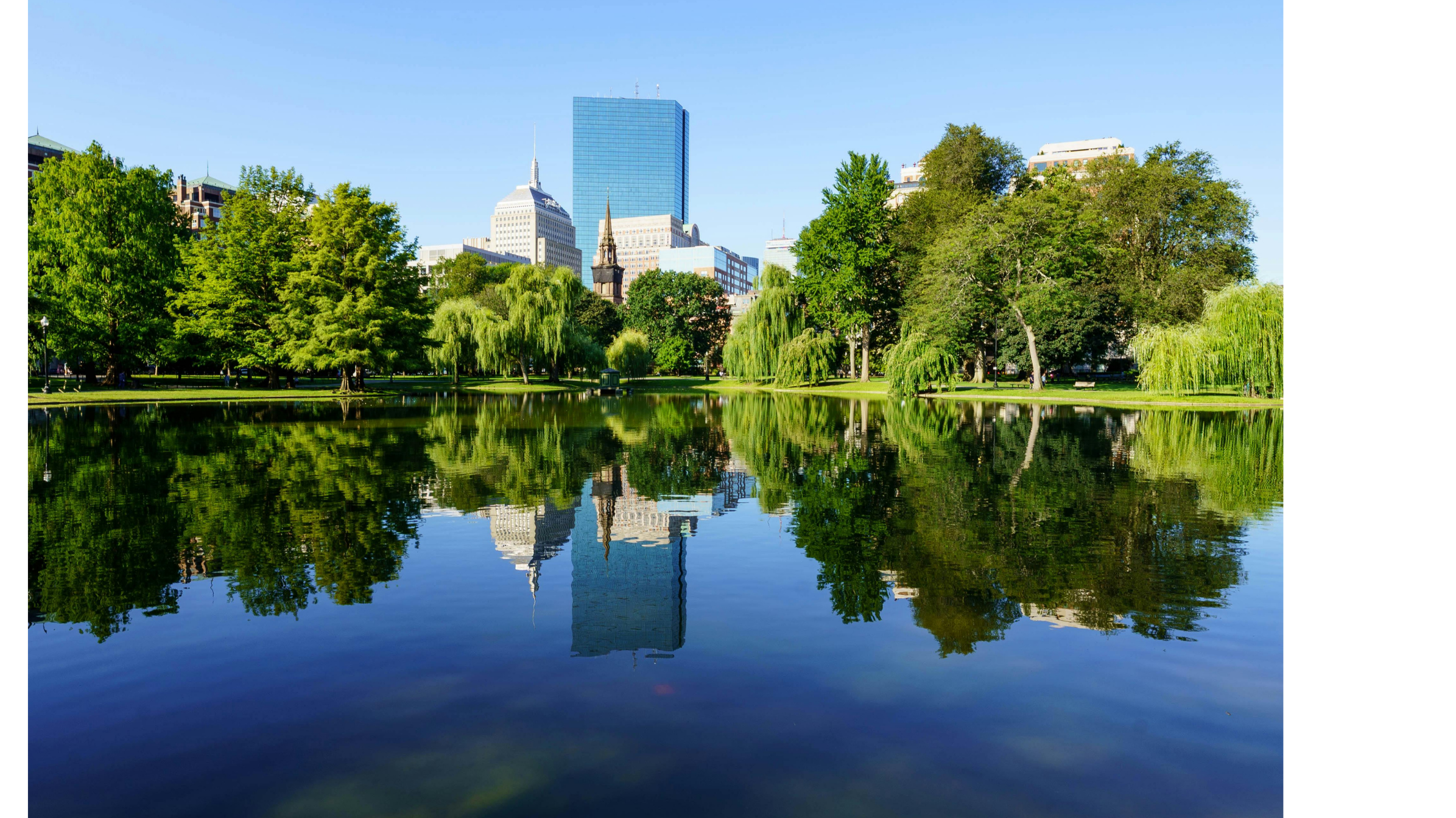 Image of Boston City with Lake