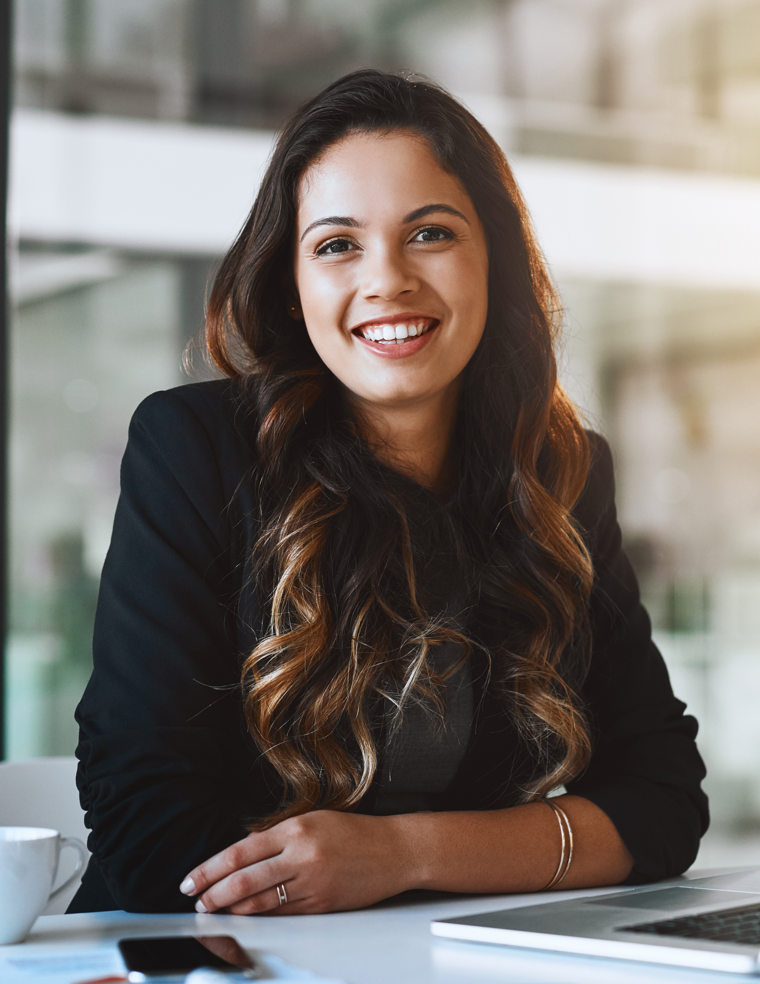 Accounting & Finance Candidate Smiling on Interview