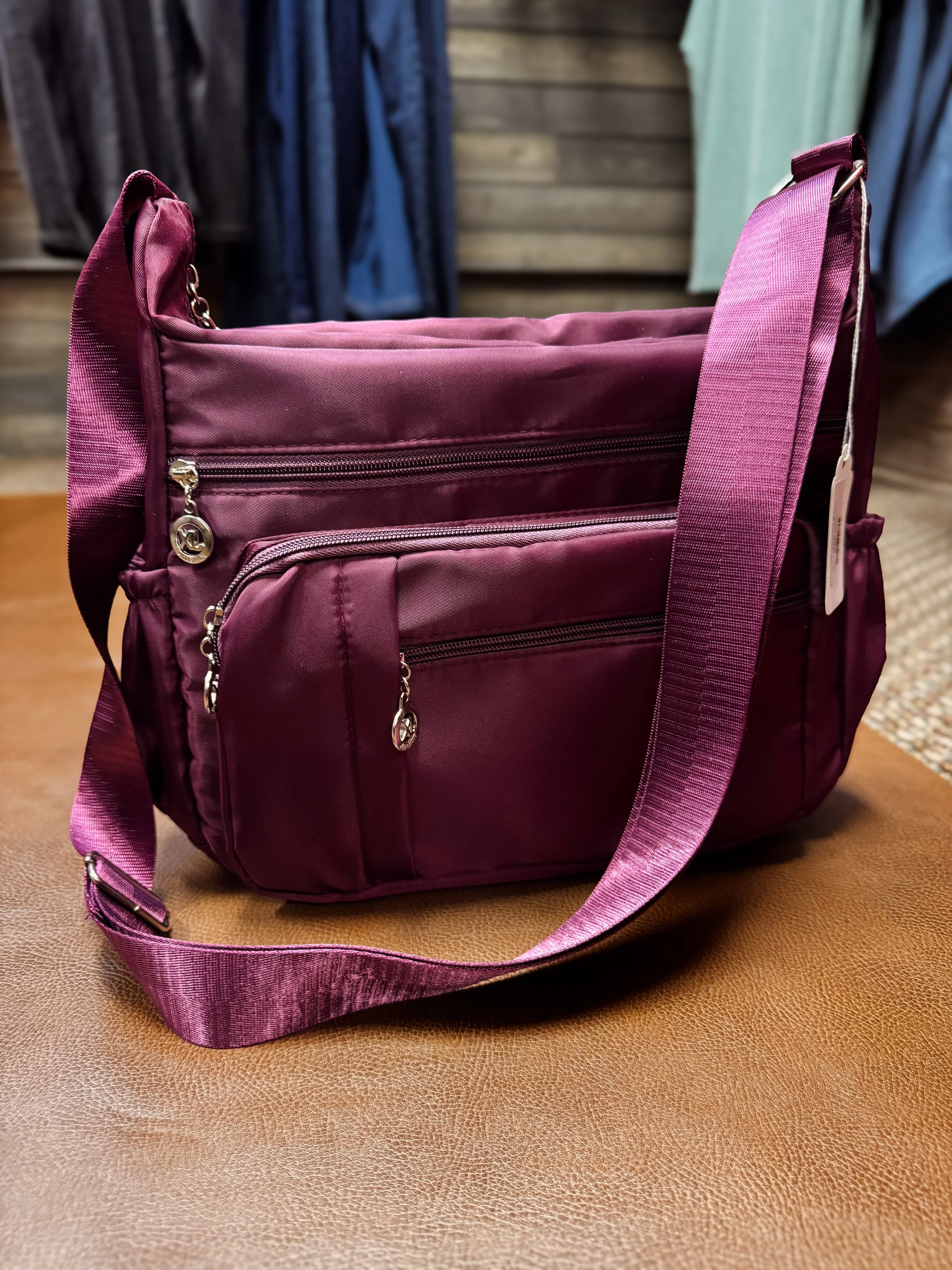 Plum Purple Large Jingpin Purse