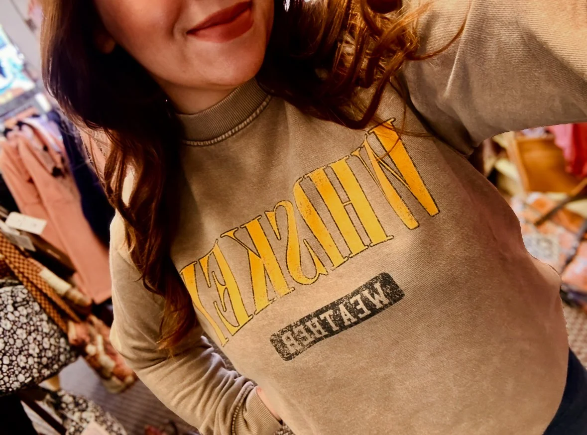 Whiskey Weather Tan Crewneck Sweatshirt