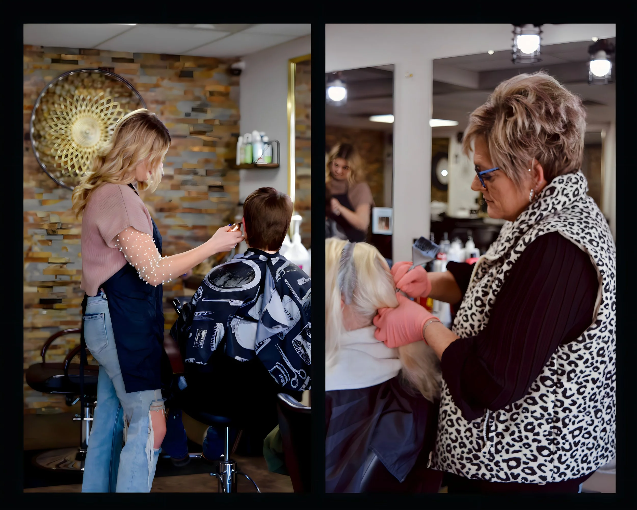 Jen Craft and Kristen Craft hair stylists located in Fort Madison, Iowa at New Dimensions Salon & Boutique.
