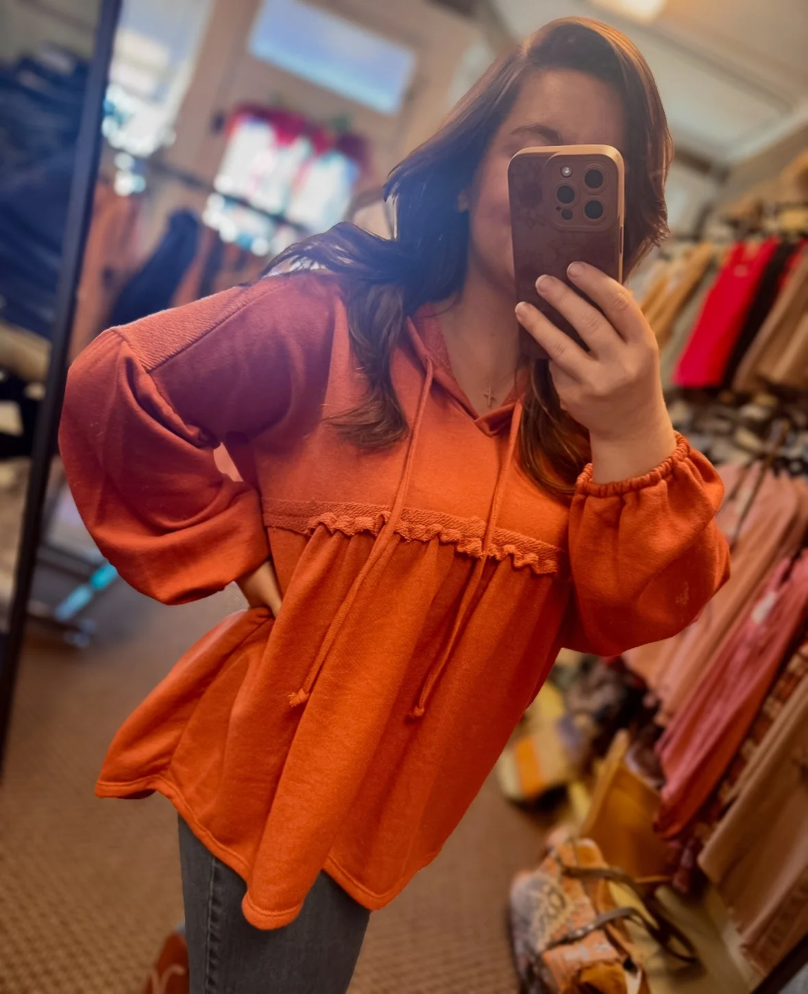 Coral Baby Doll Hoodie