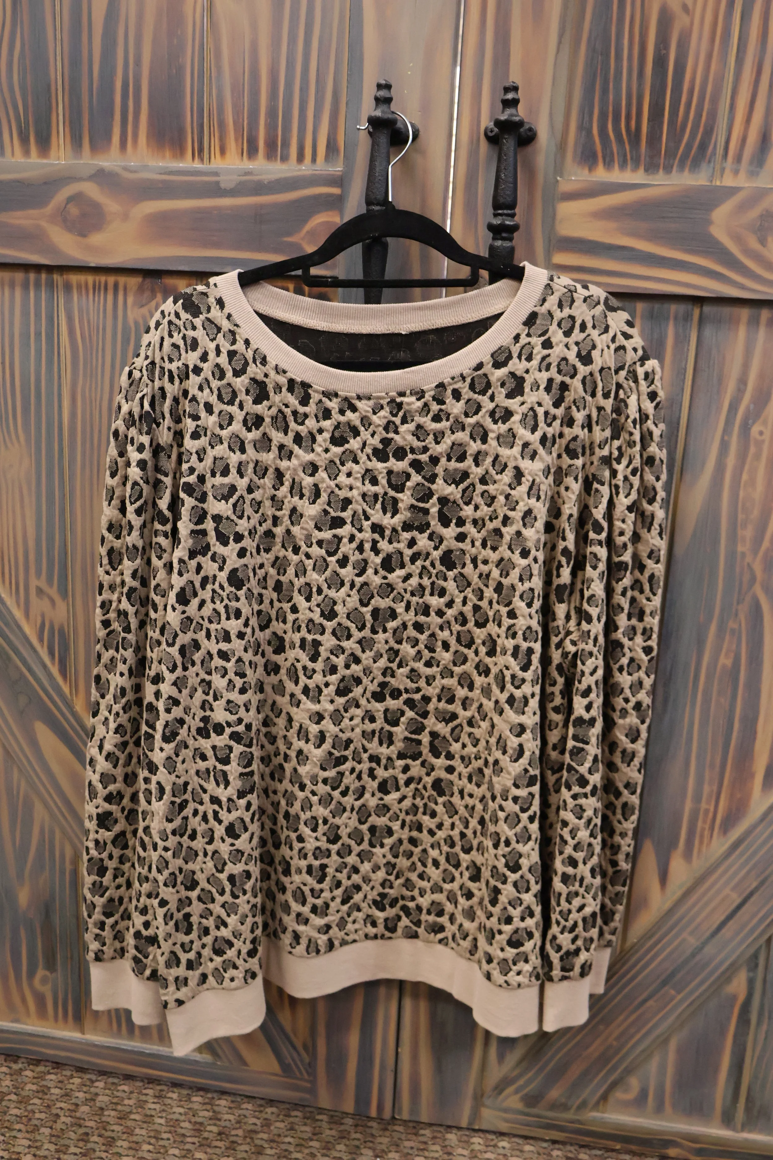 The Wildly Classic Cheetah Sweater in Tan