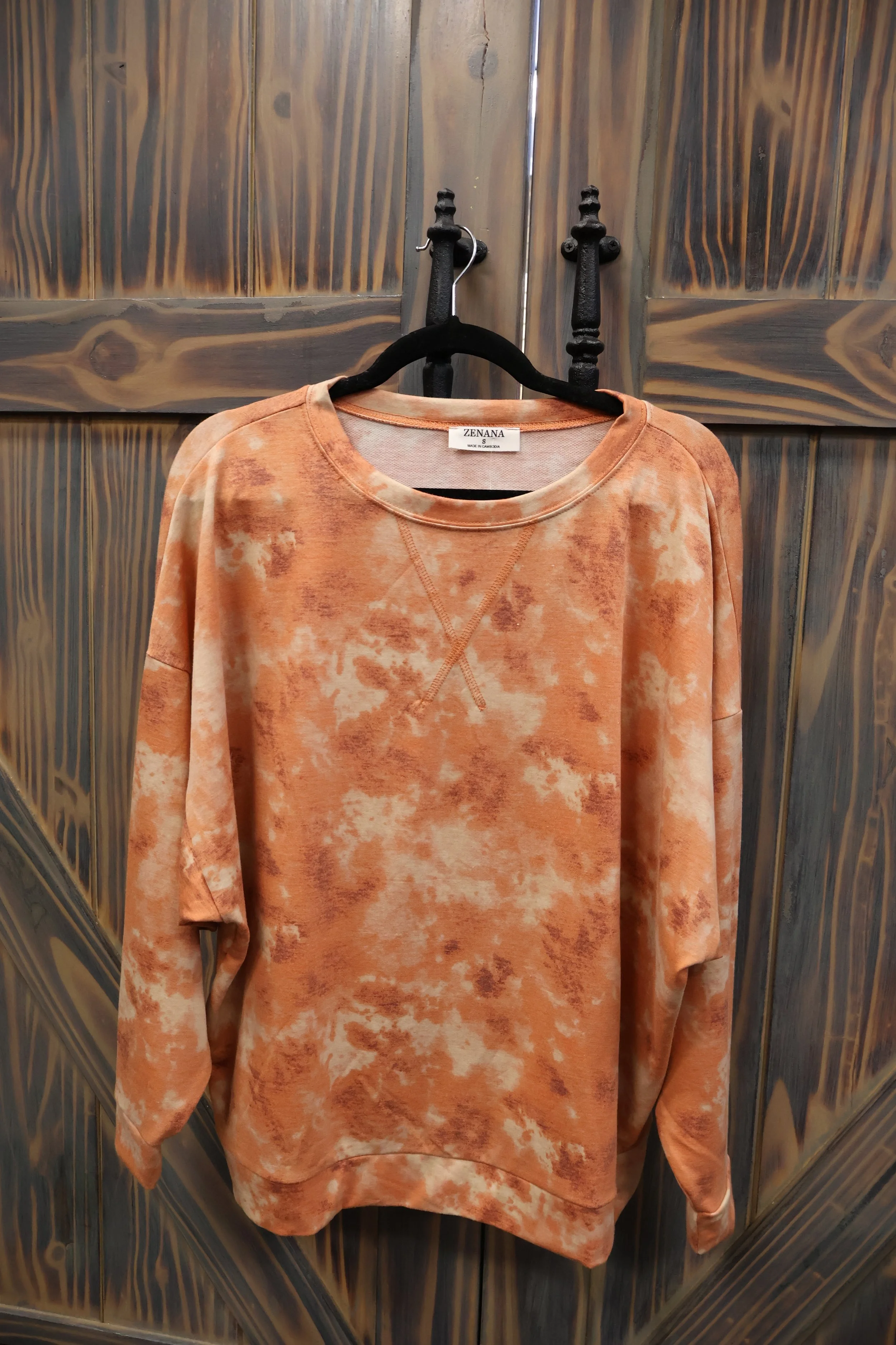 Orange Tye Dye Sweatshirt