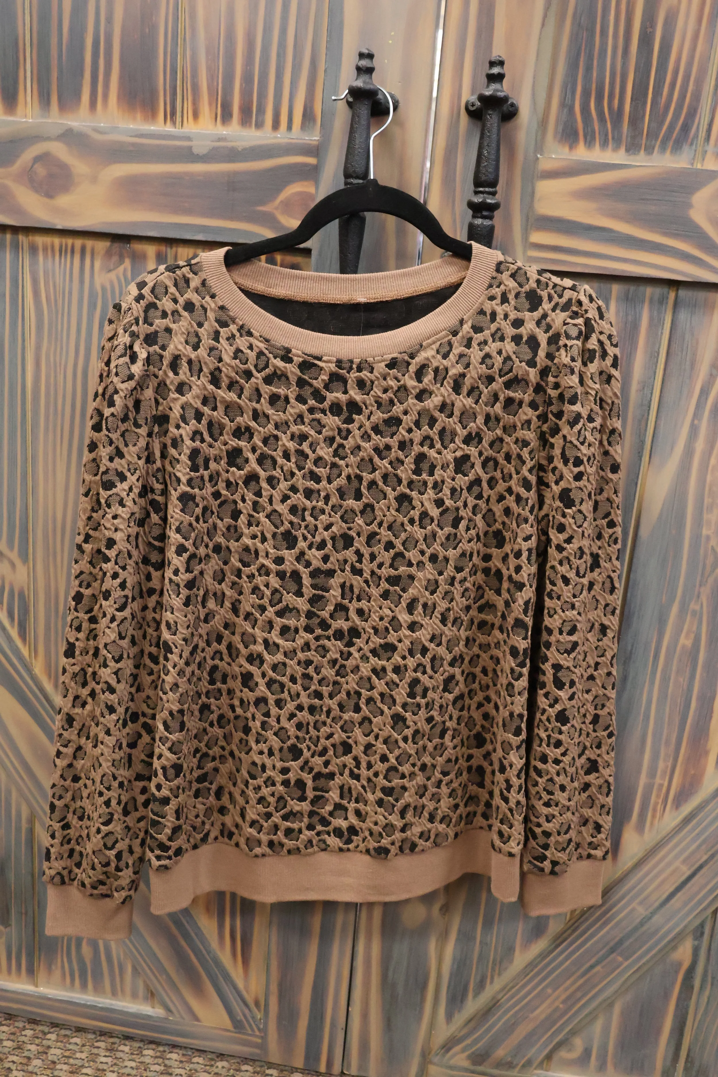 The Wildly Classic Cheetah Sweater in Brown