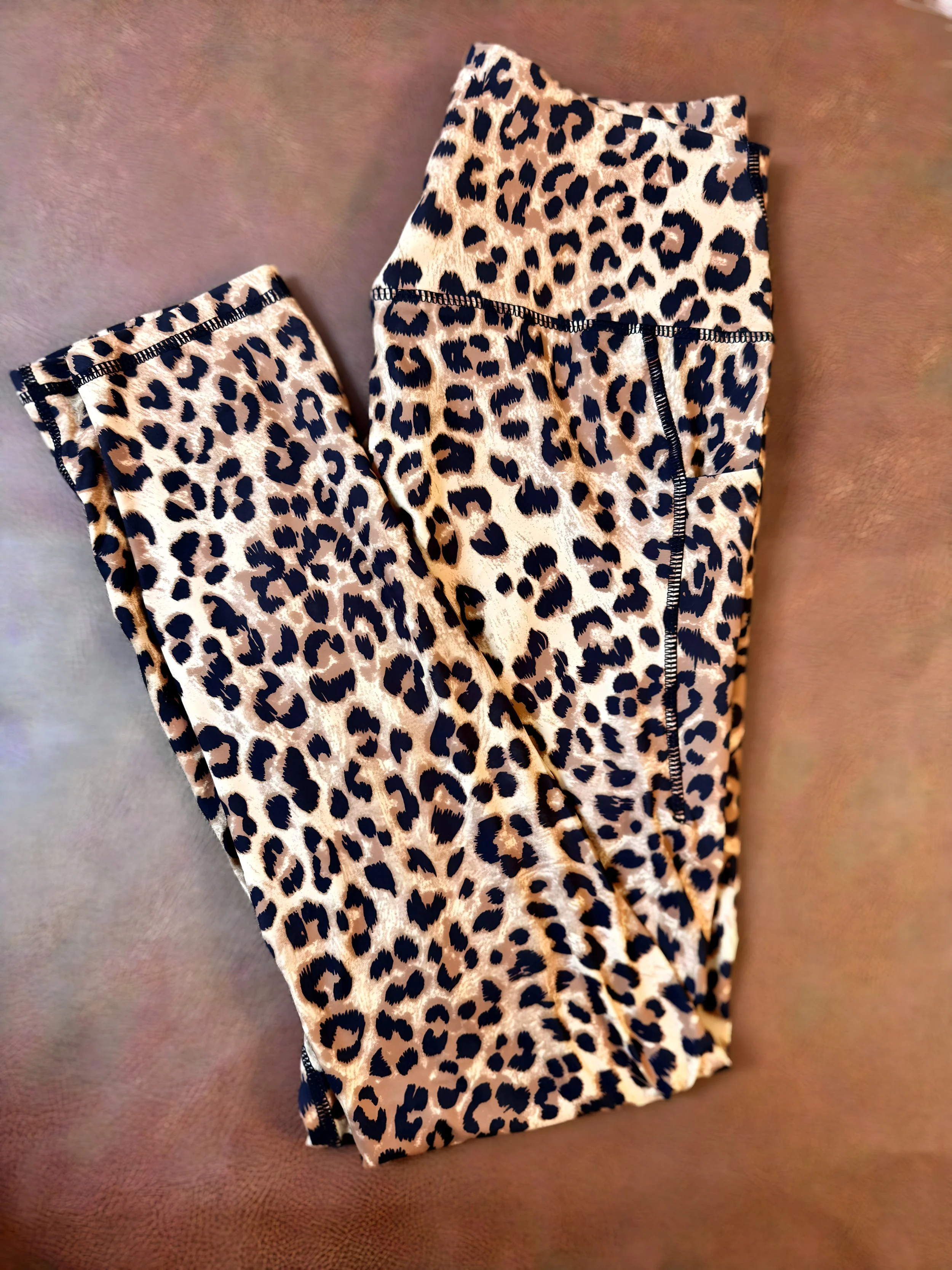 Animal Print Leggings - Skinny Leg
