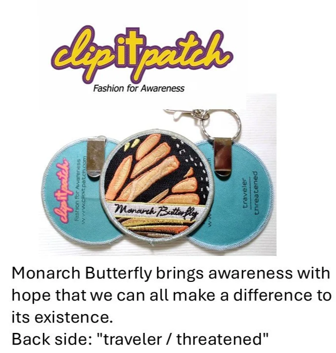 Monarch Butterfly clipitpatch