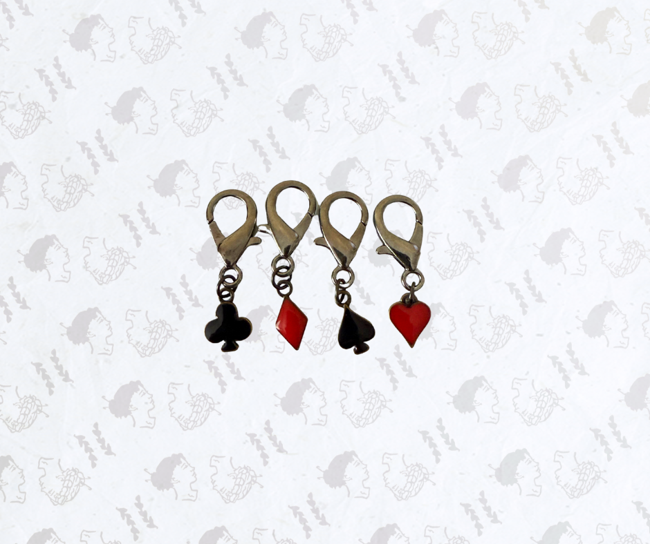 "Cards" Stitch Marker (Set of 4)