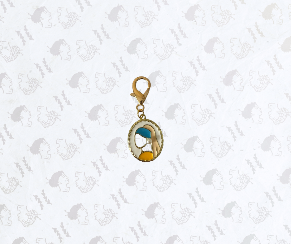 "Girl with Pearl Earring" - Stitch Marker