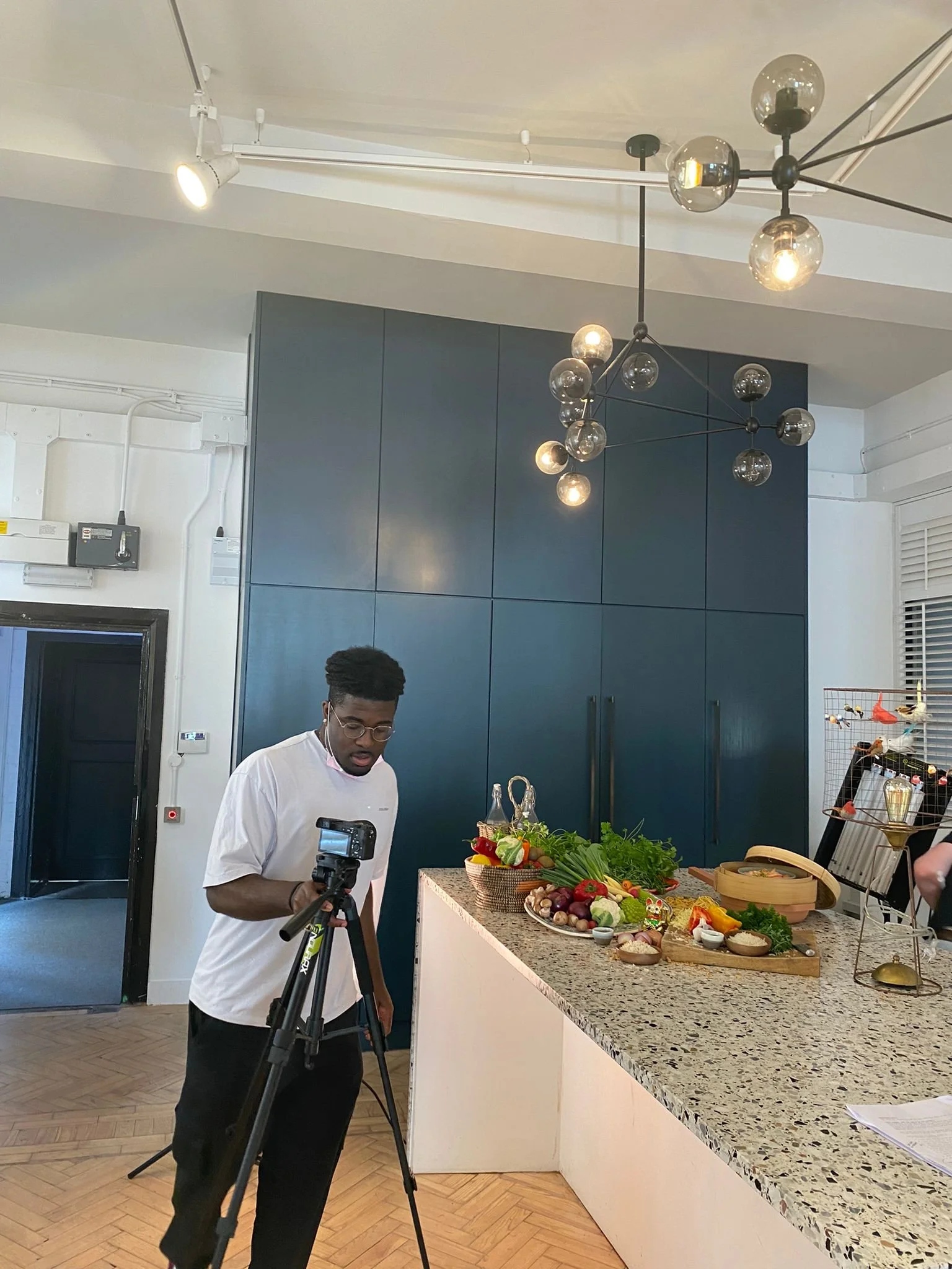 Filming Gok Wan social content for his new show on FoodNetwork