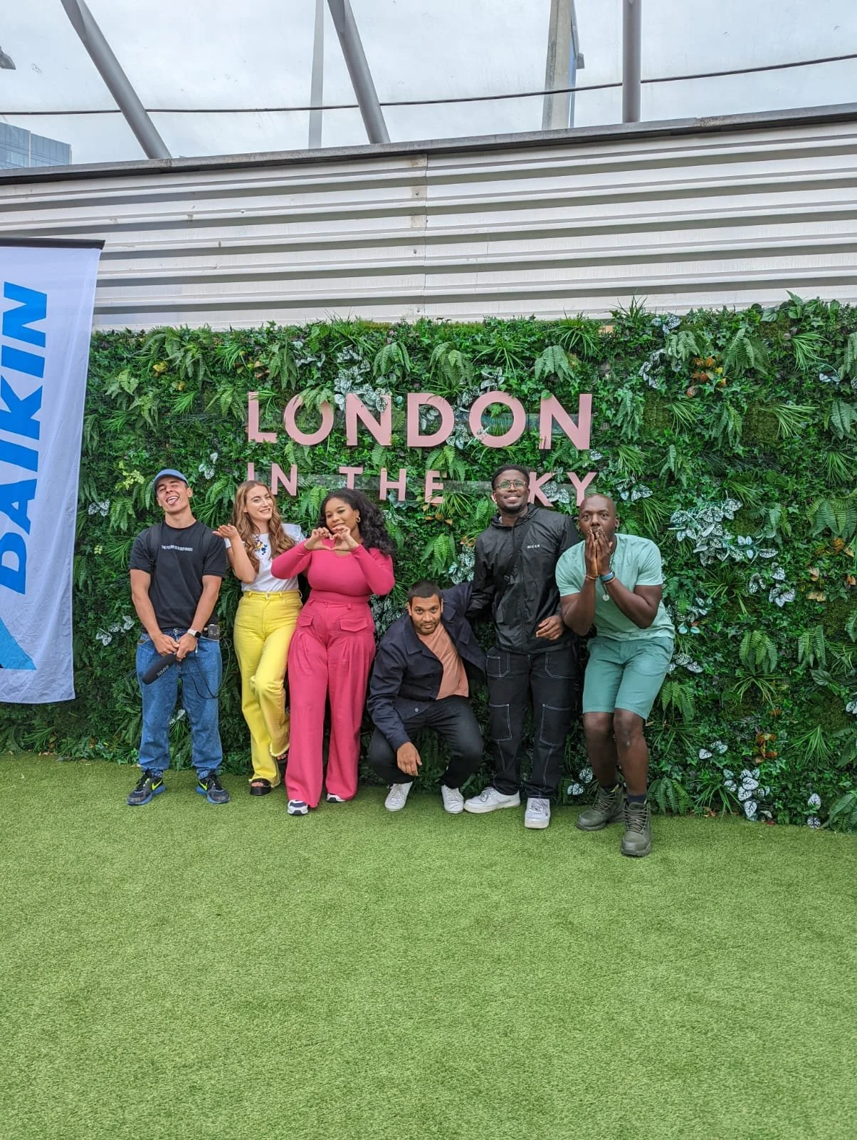 Filming part of a FoodNetwork online series 'FoodNetwork Finds', finding food spots in london - This was 'London In The Sky' by the 02, where you dine in the air  