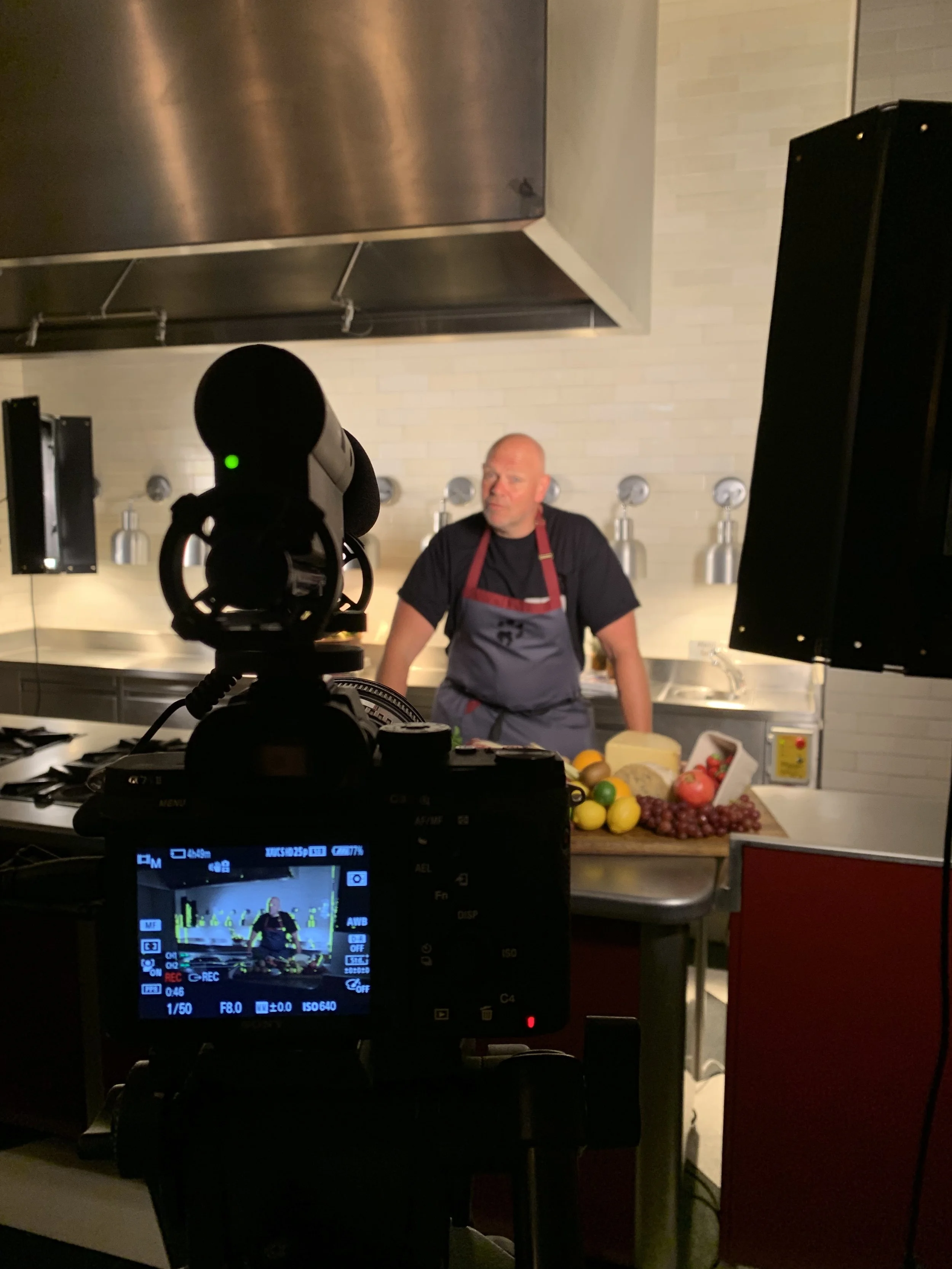 Filming Tom Kerridge Interview and Lines to Camera for upcoming show