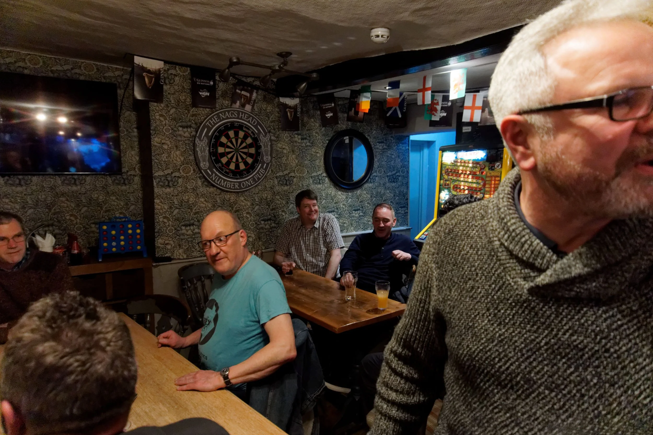 Milton Keynes Reform UK party, meeting in a pub.