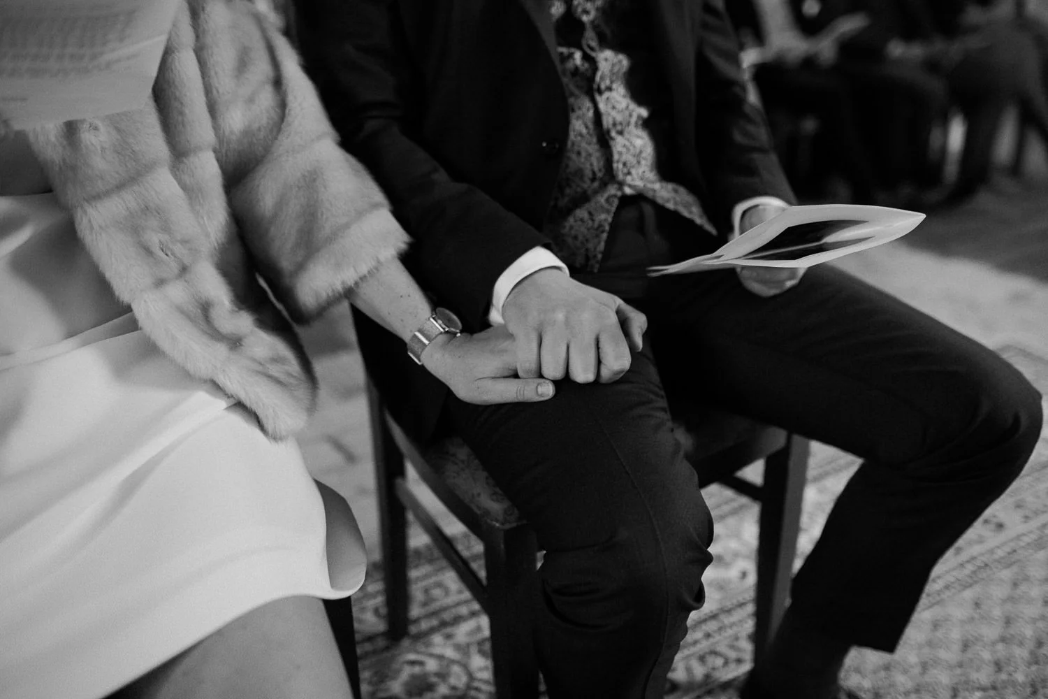 Detailaufnahme, Hände Brautpaar