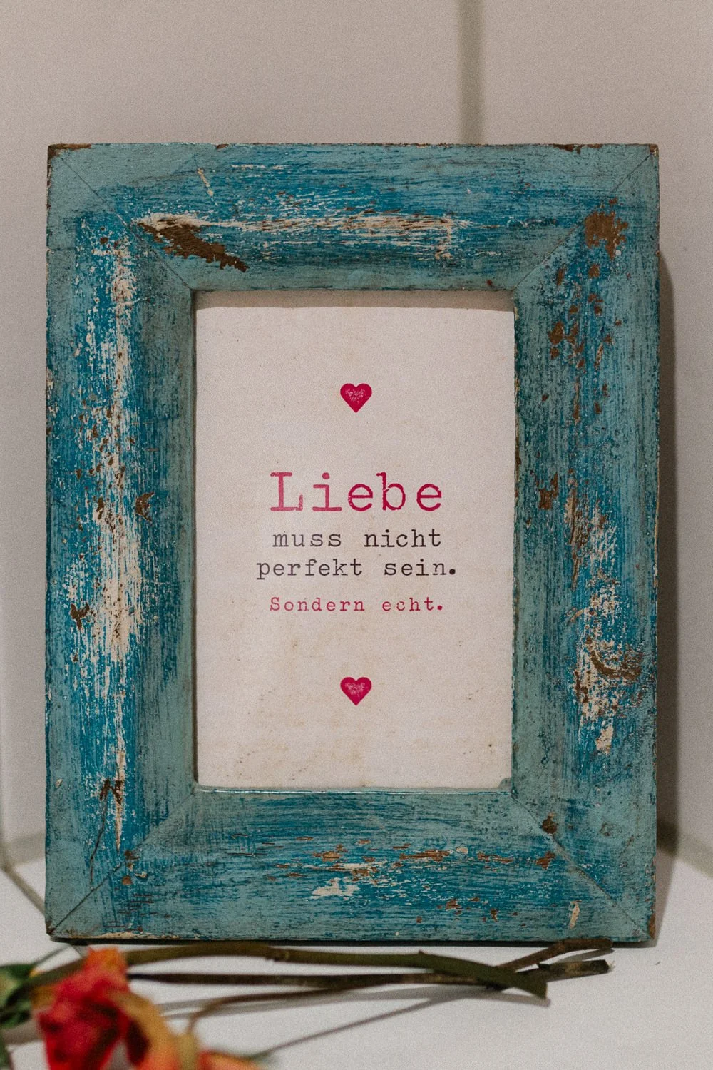 Postkarte in Bilderrahmen