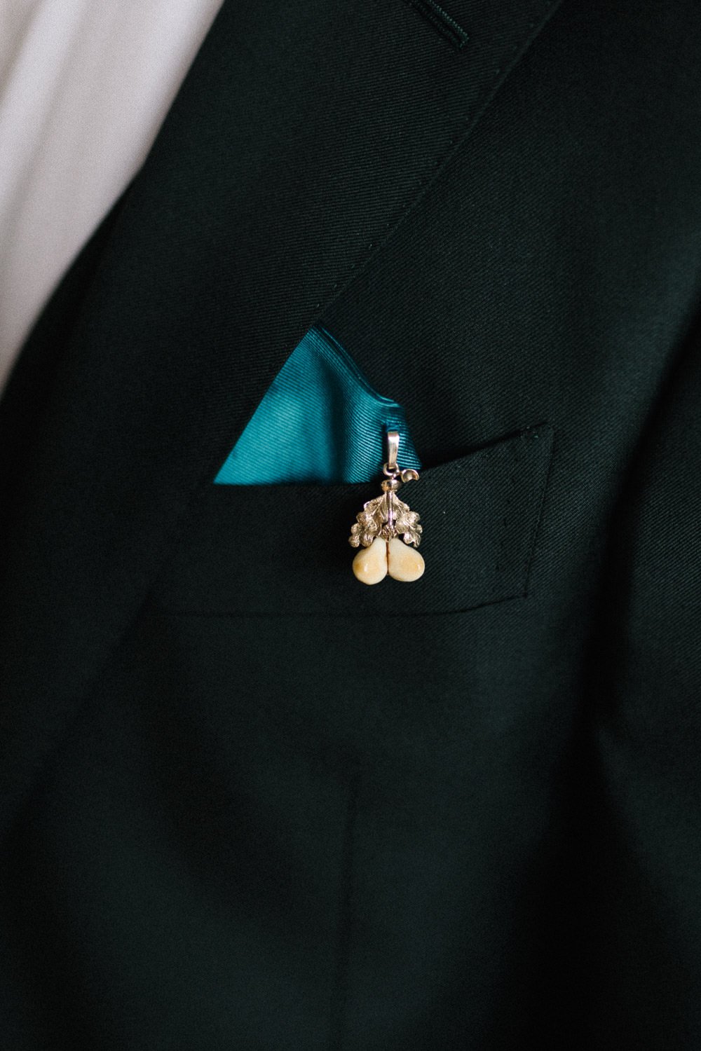 Detail, Anstecktuch, Hochzeitsanzug
